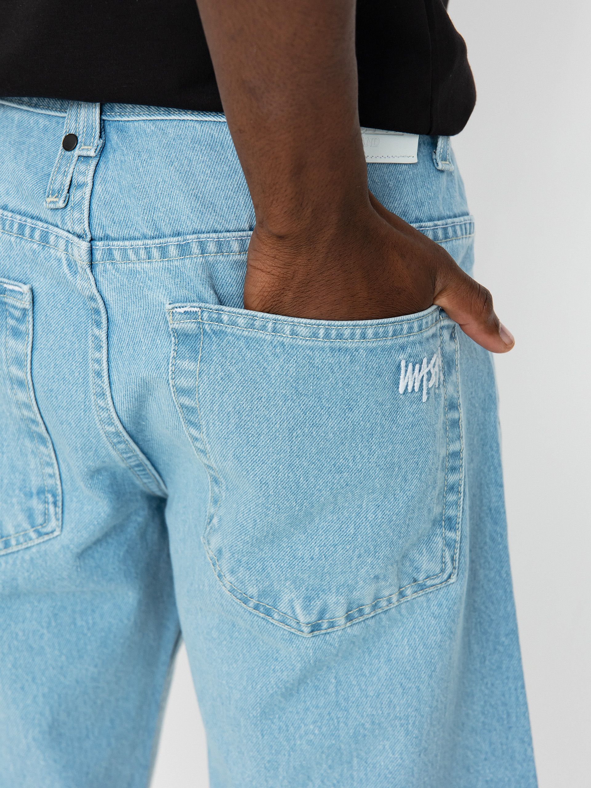 MassDnm Jeans Signature 2.0 Tapered Fit Rövidnadrág (light blue)