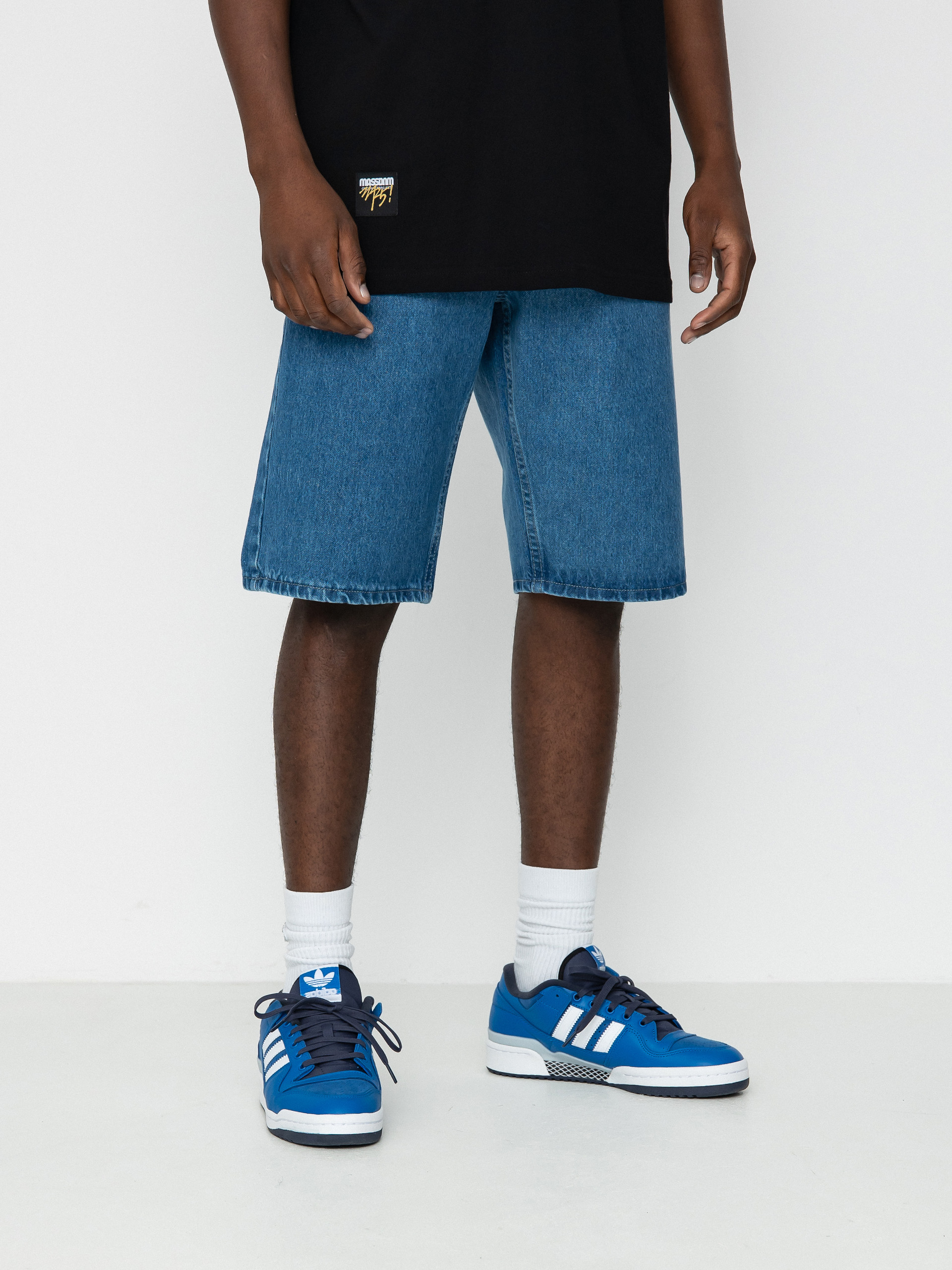 MassDnm Jeans Signature 2.0 Tapered Fit Rövidnadrág (blue)