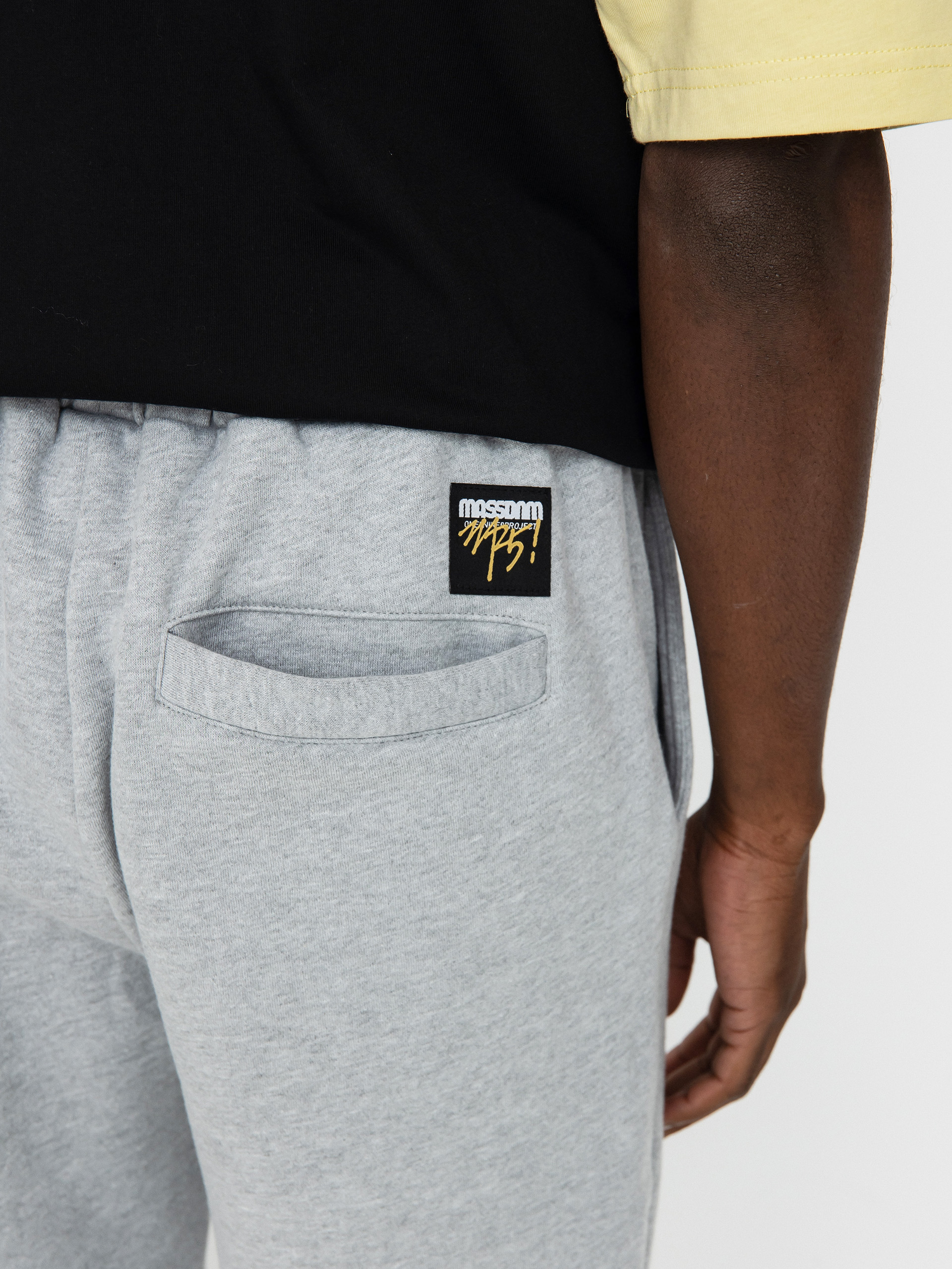 MassDnm Signature Patch Sweatpants Kisnadrág (heather grey)