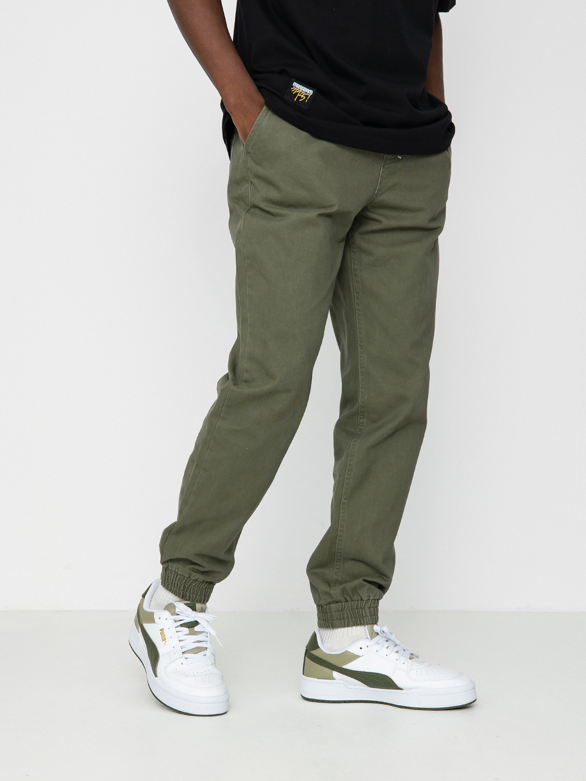 MassDnm Jogger Signature 2.0 Tapered Fit Kisnadrág (olive)