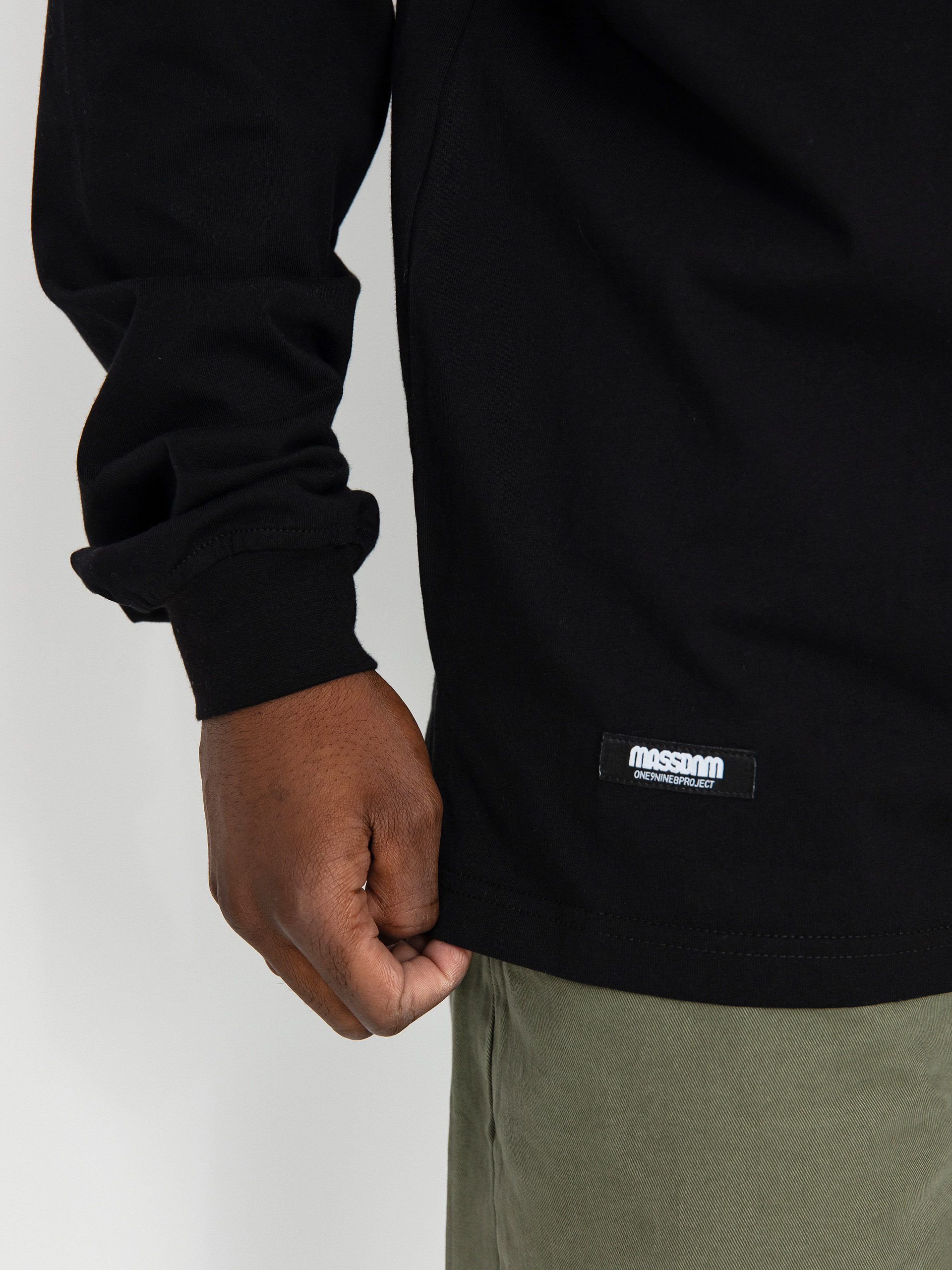 MassDnm Club Pólóing (black/heather grey)