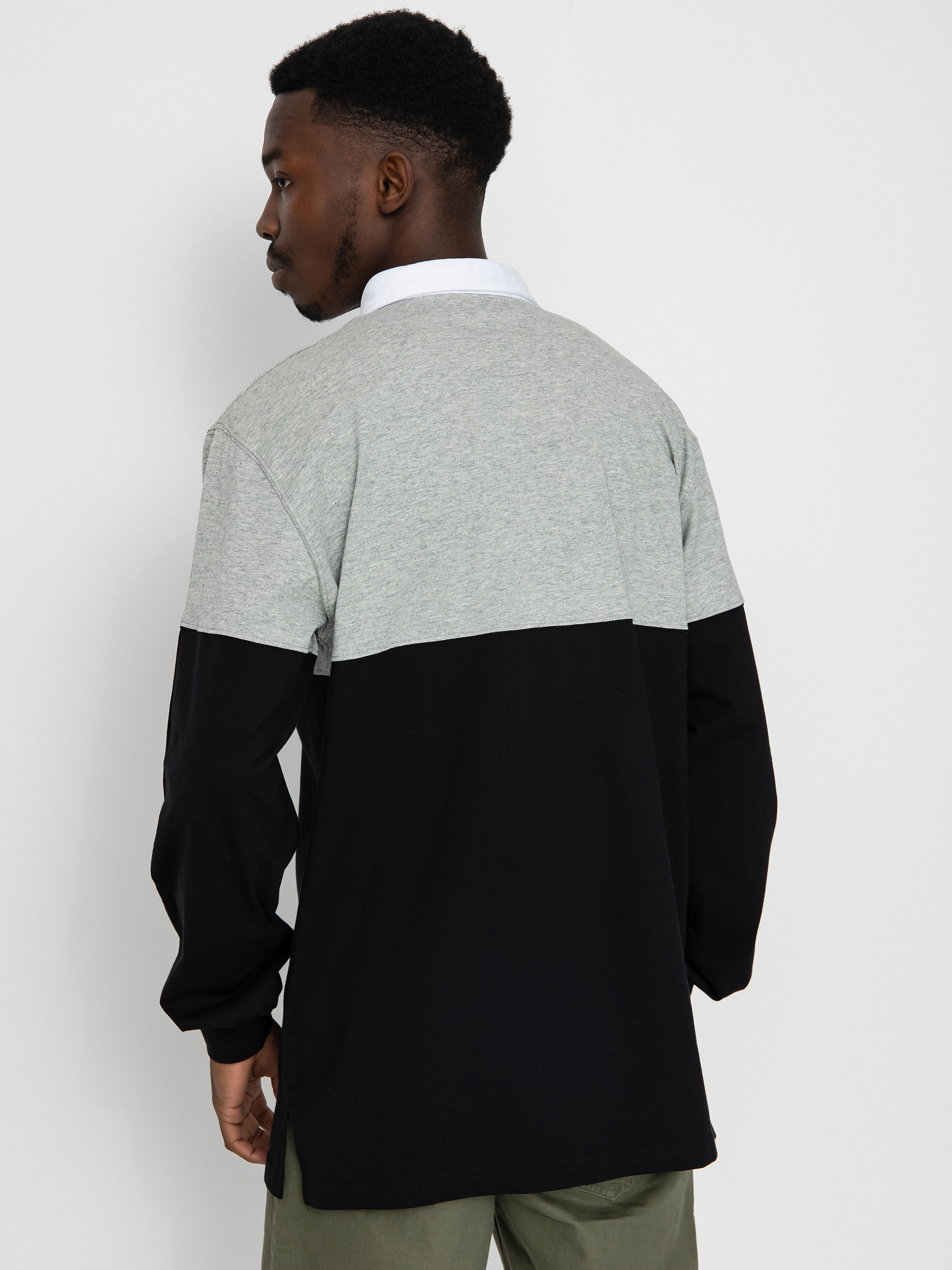 MassDnm Club Pólóing (black/heather grey)