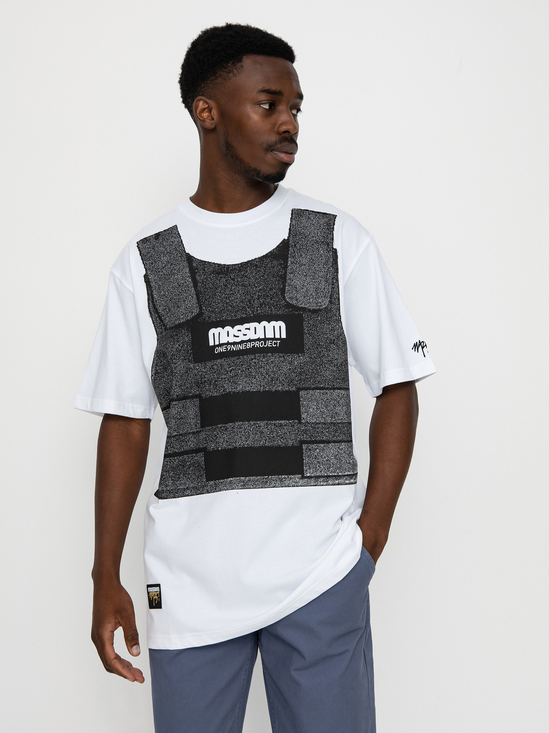 MassDnm Bulletproof Póló (white)