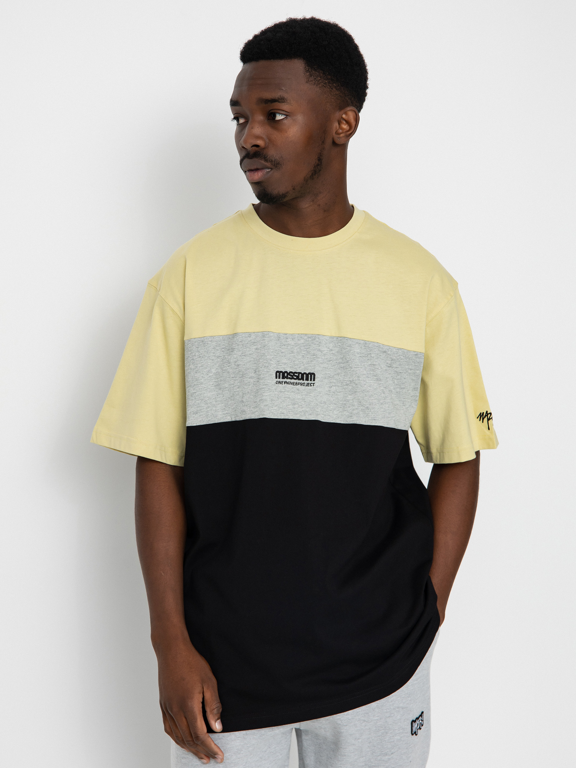 MassDnm Target Póló (sand/heather grey/black)