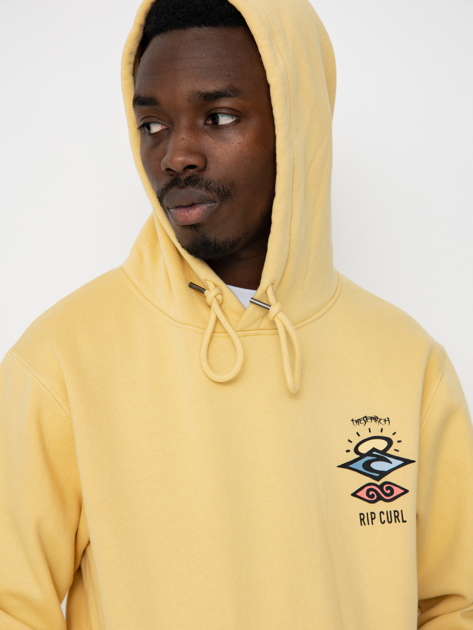 Rip Curl Search Icon HD Kapucnis pulóver (washed yellow)