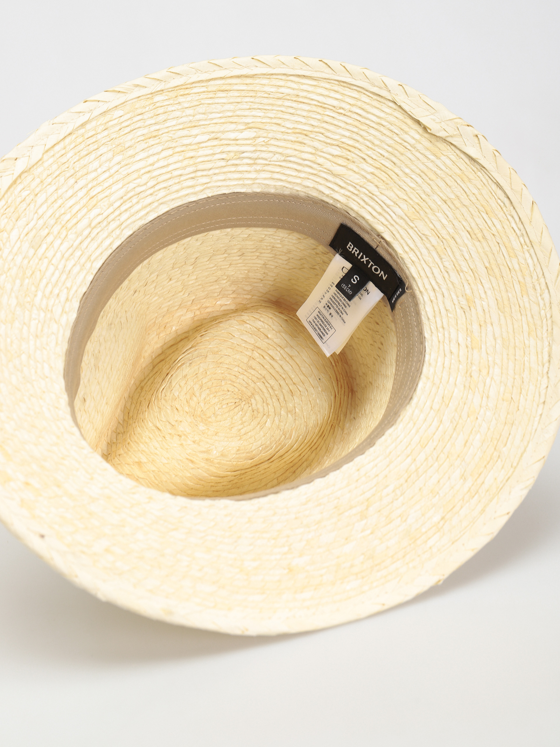 Brixton Messer Western Straw Fedora Kalap (natural)