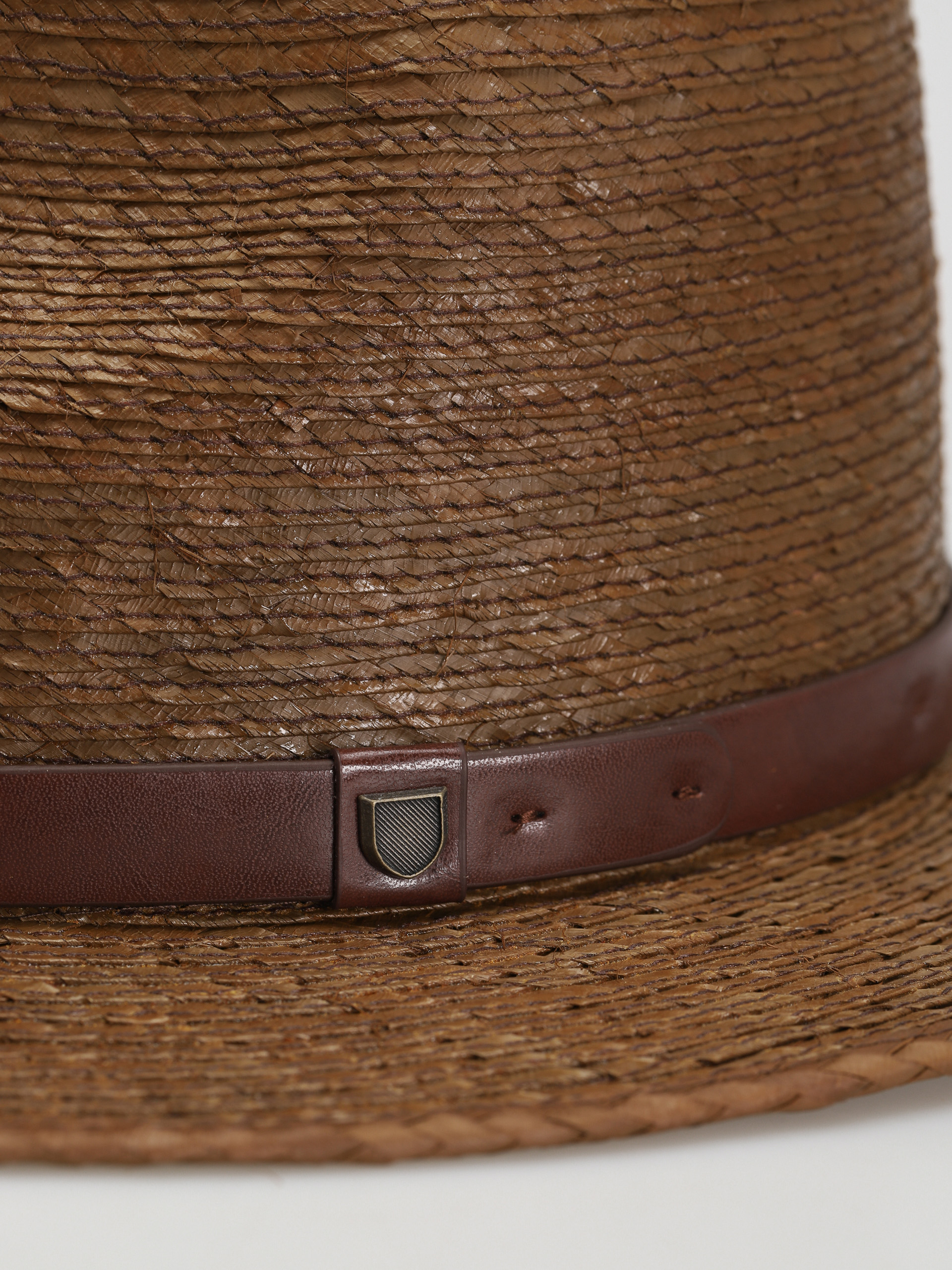 Brixton Messer Straw Fedora Kalap (toffee)