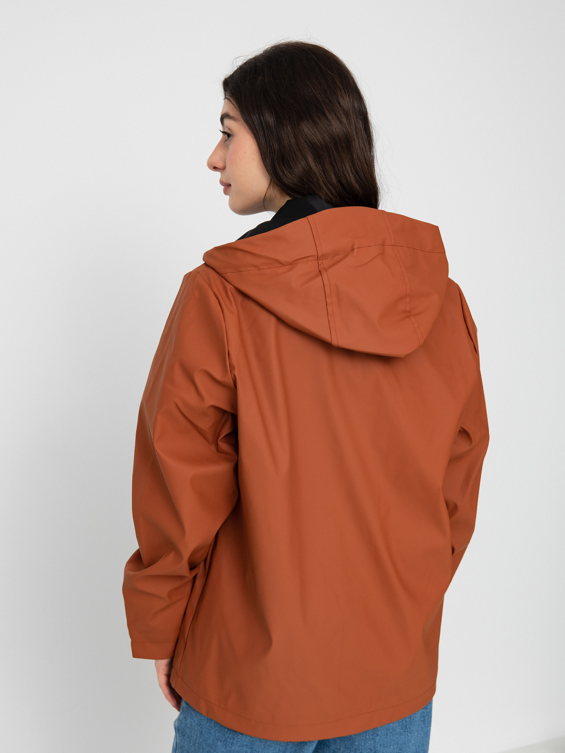 Volcom Sprain Dead Raincoat Dzseki Wmn (dark clay)