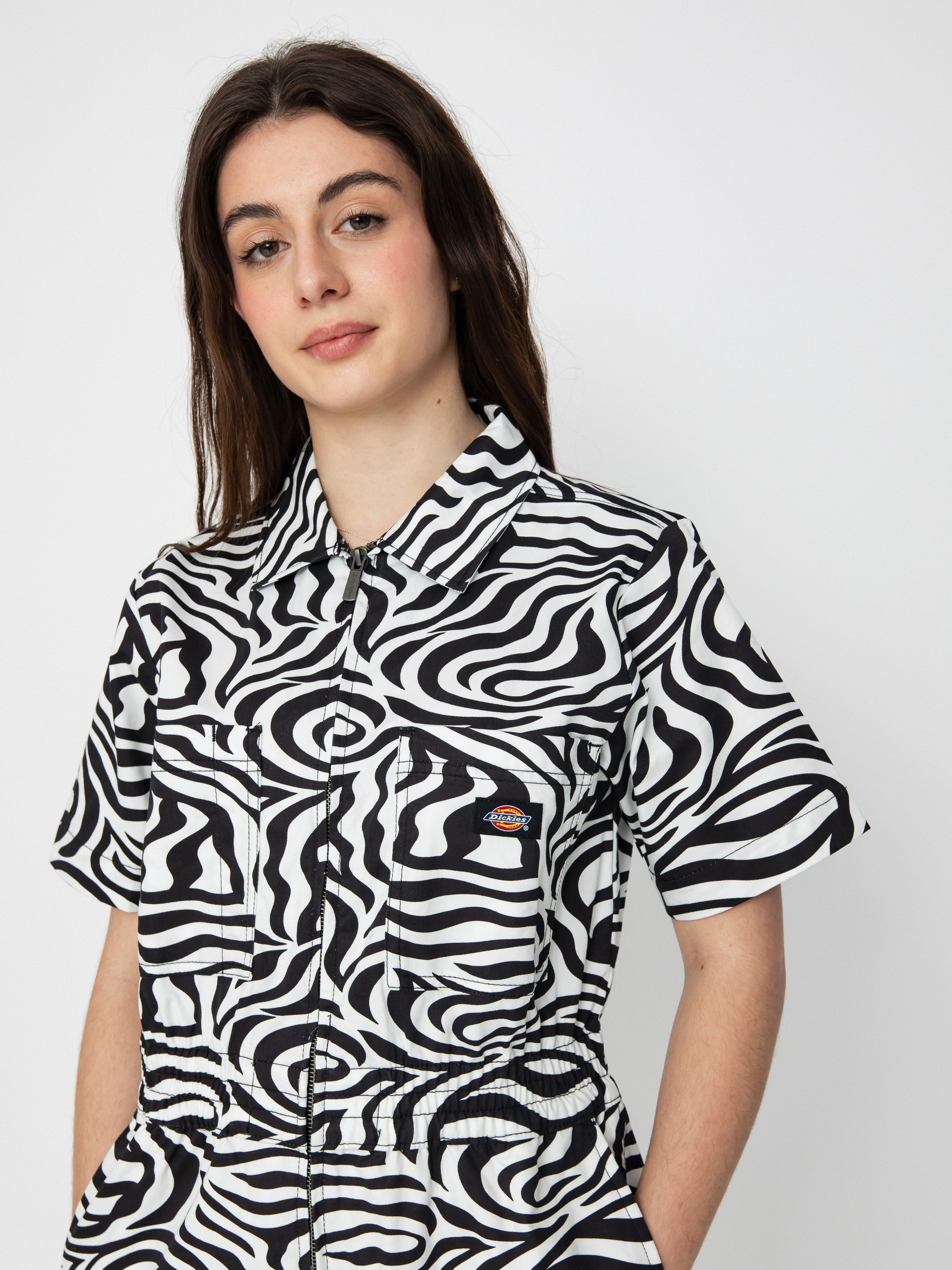 Női Dickies Leesburg Rövidnadrág (cloud zebra)