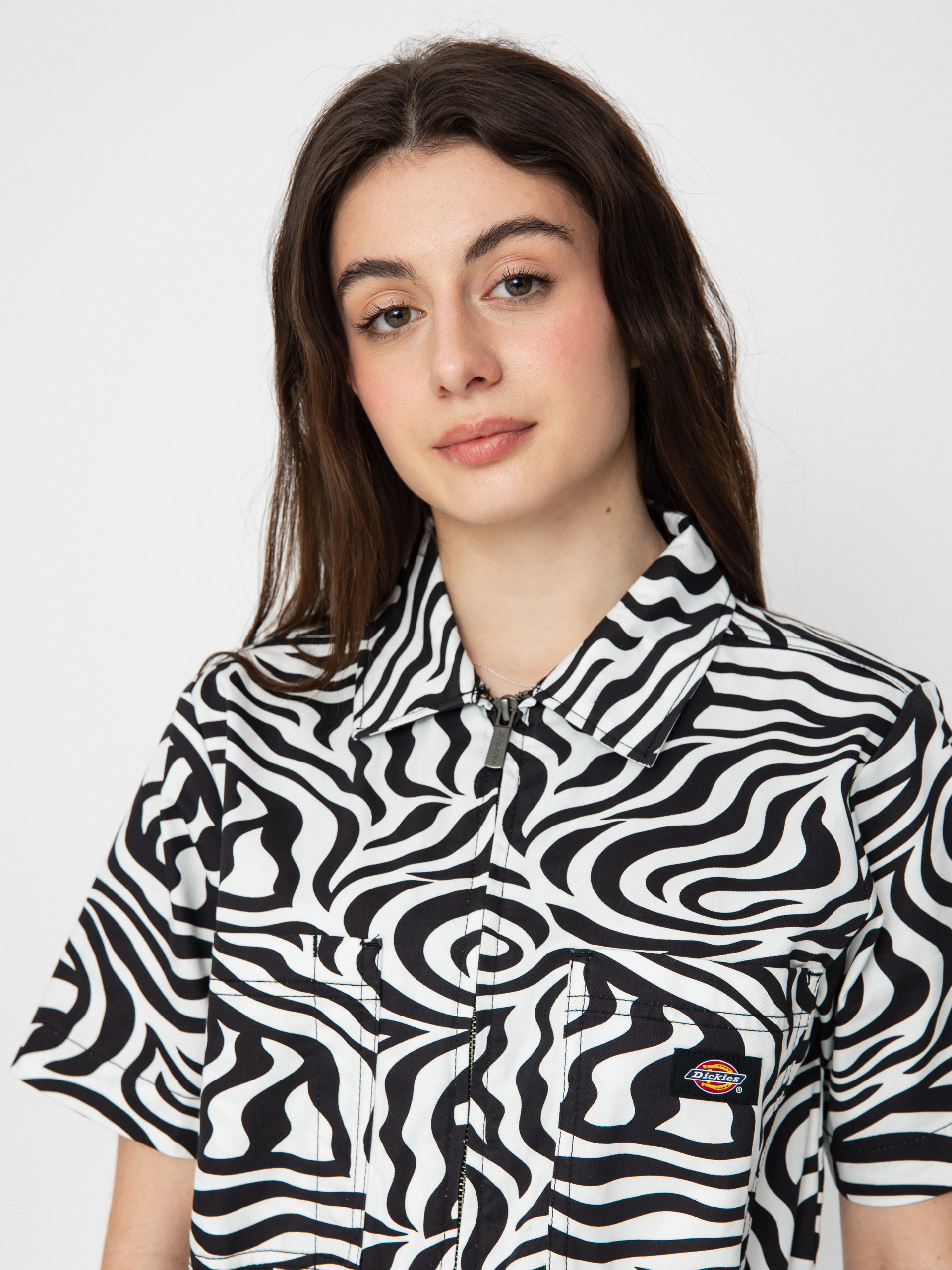 Női Dickies Leesburg Rövidnadrág (cloud zebra)