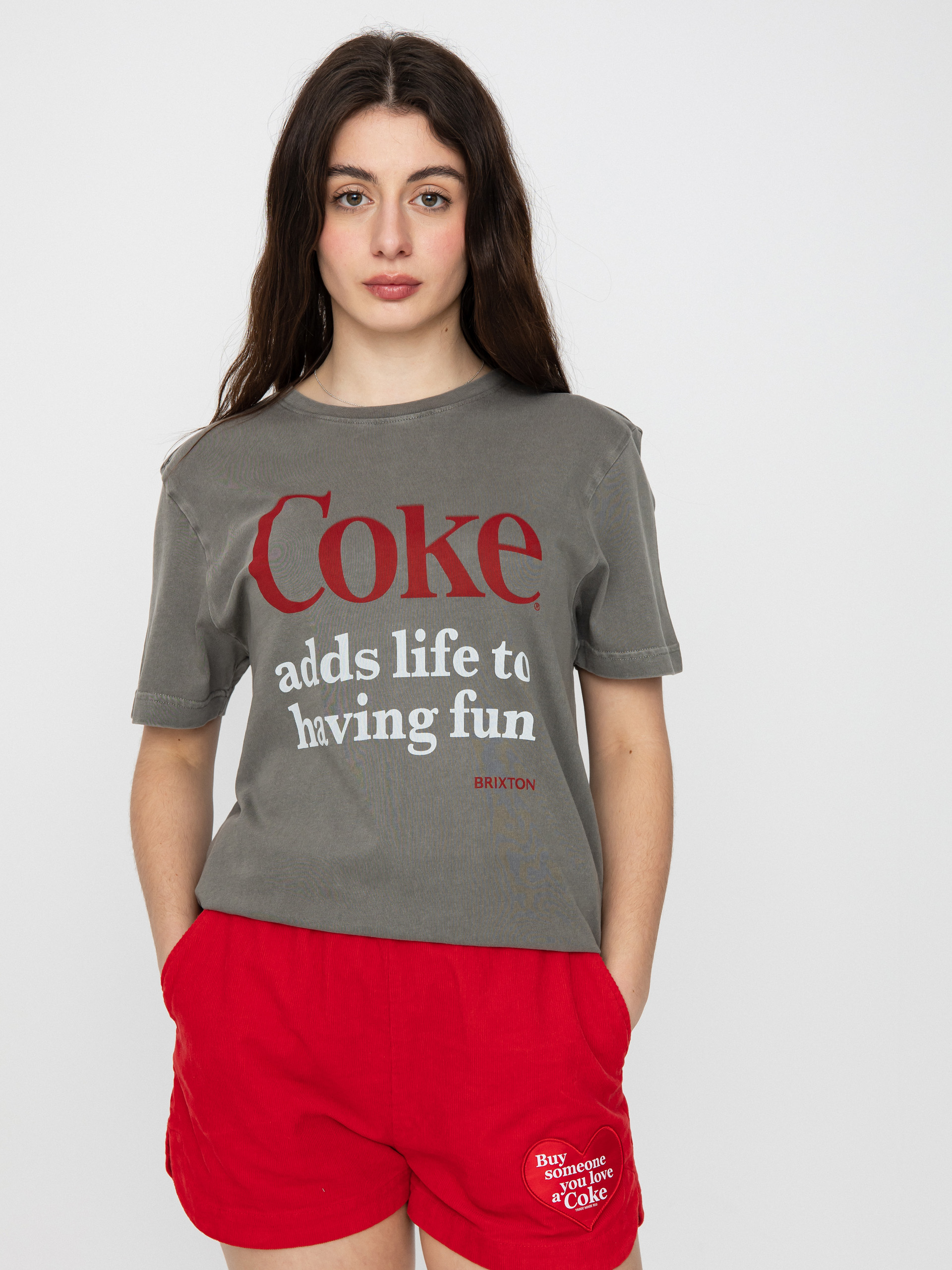 Brixton Coca-Cola Having Fun Vintage pu00f3lu00f3 Wmn (washedblack)