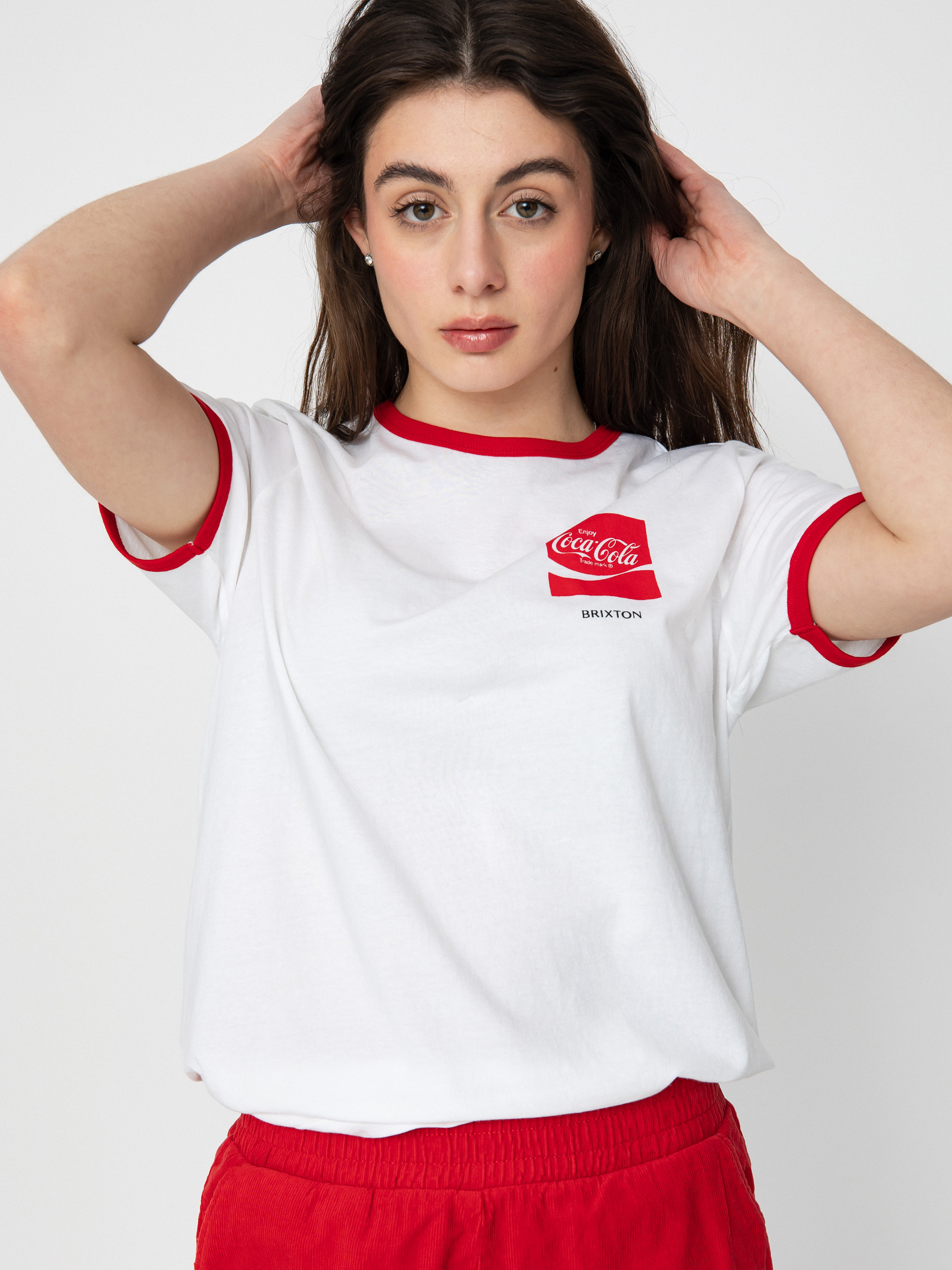 Brixton Coca-Cola Good Day Ringer póló Wmn (white)