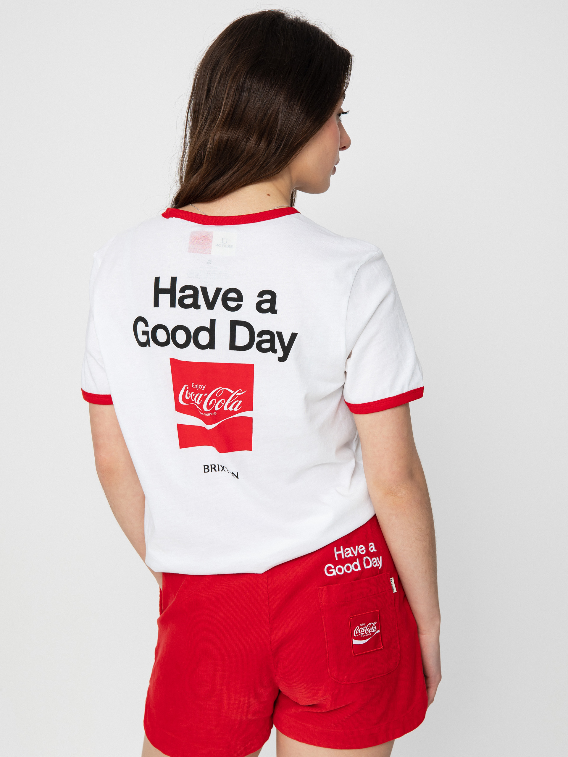 Brixton Coca-Cola Good Day Ringer póló Wmn (white)