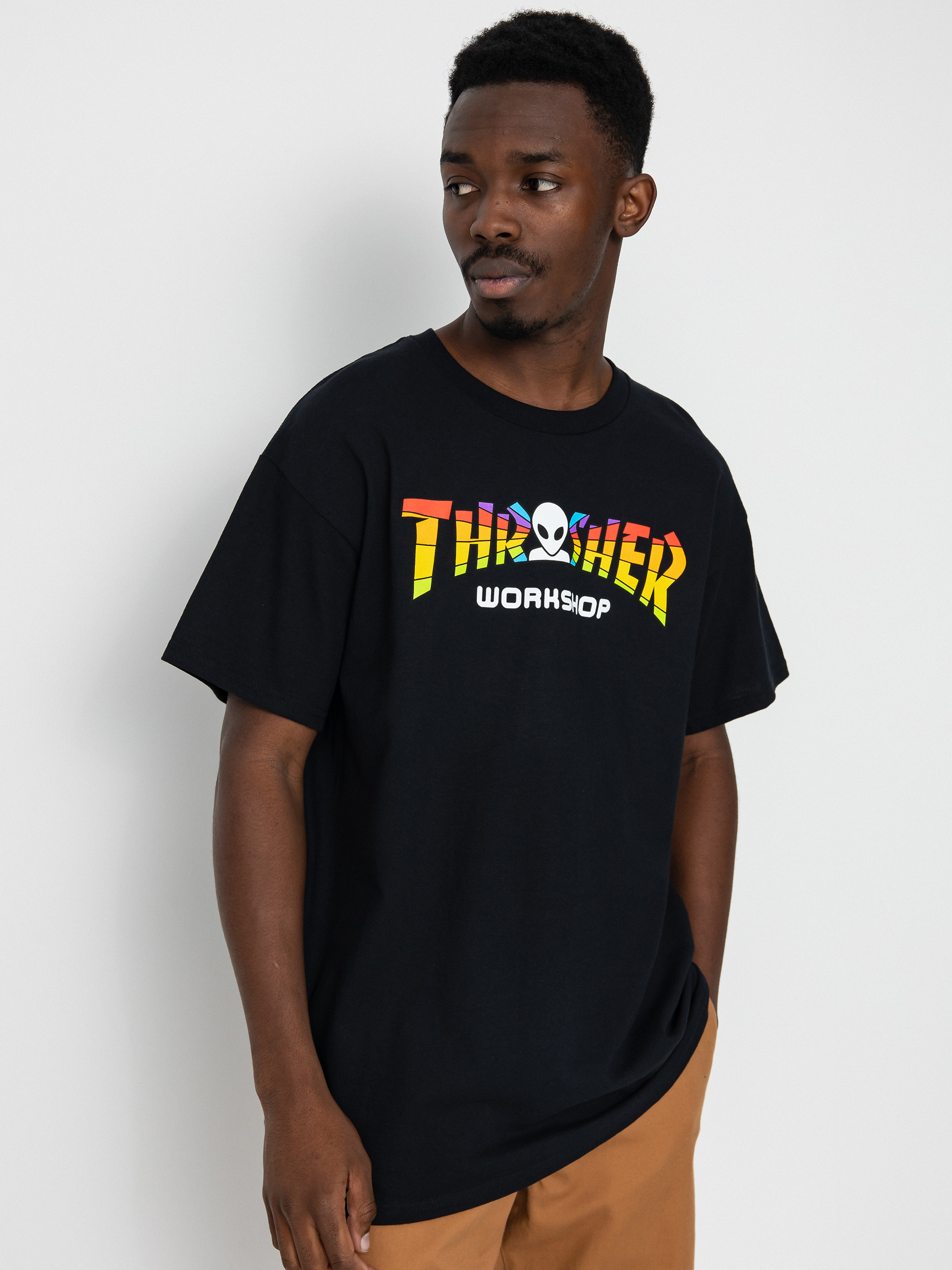 Thrasher X Alien Workshop Spectrum póló (black)