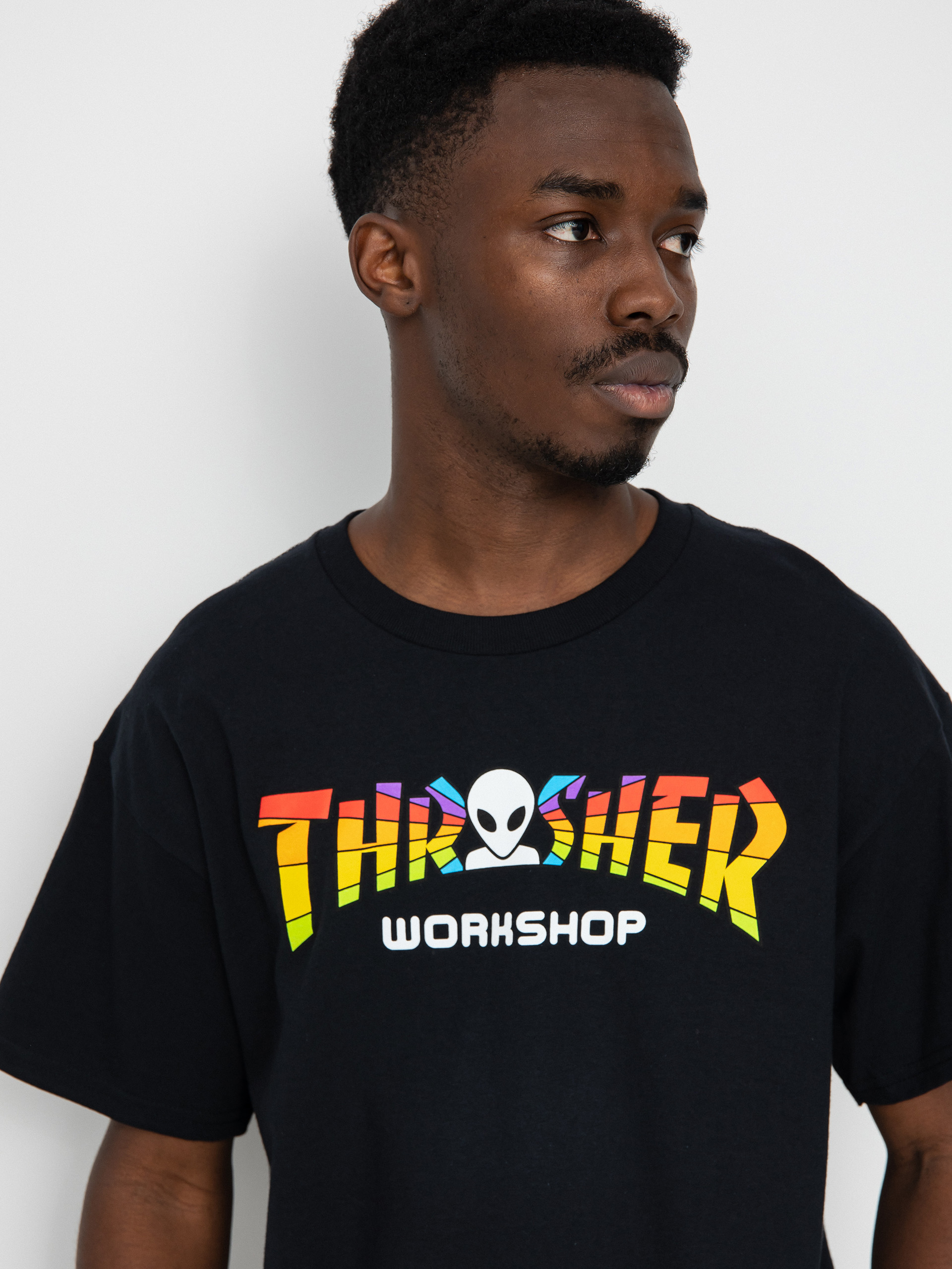 Thrasher X Alien Workshop Spectrum póló (black)