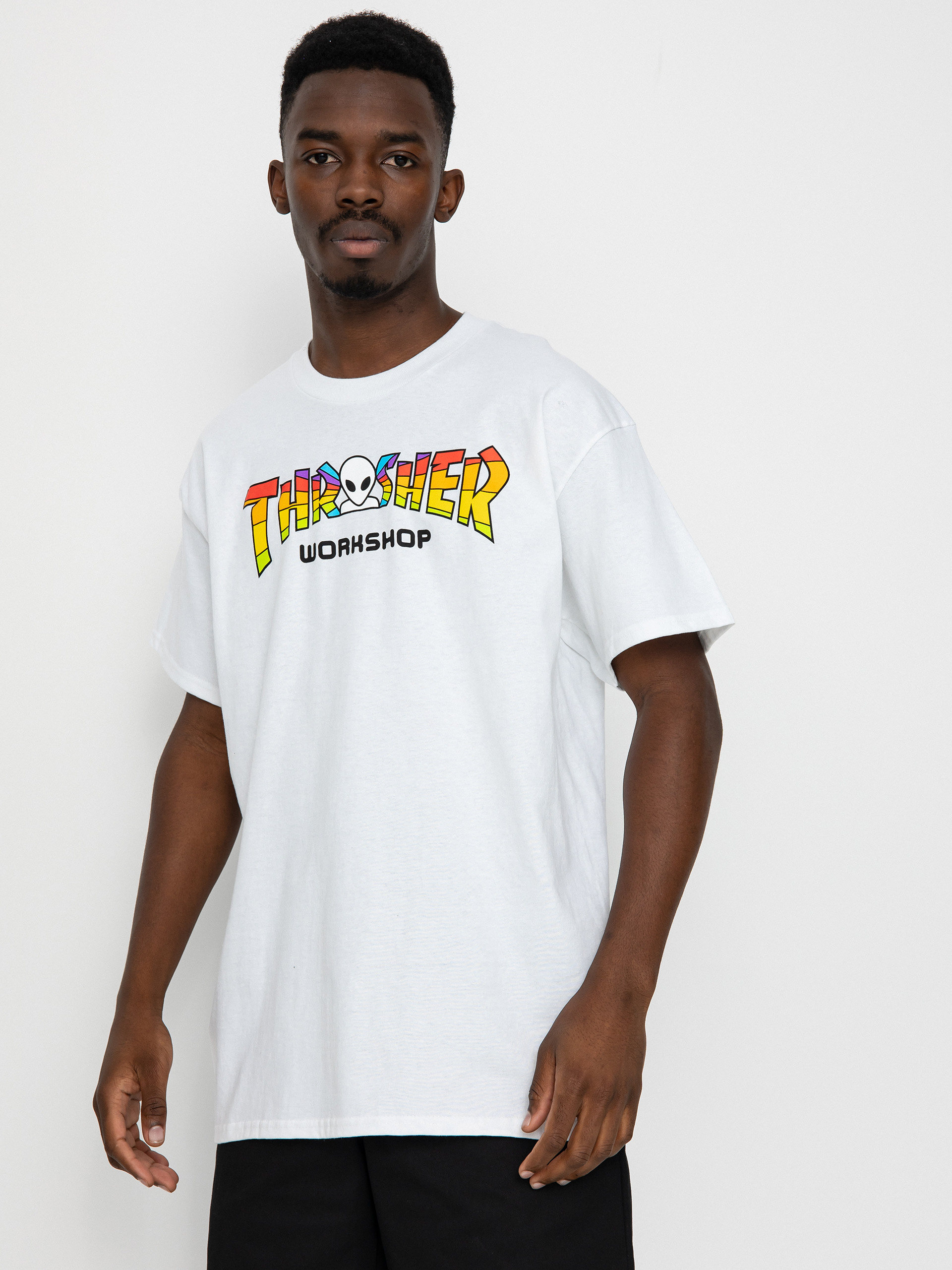 Thrasher X Alien Workshop Spectrum póló (white)