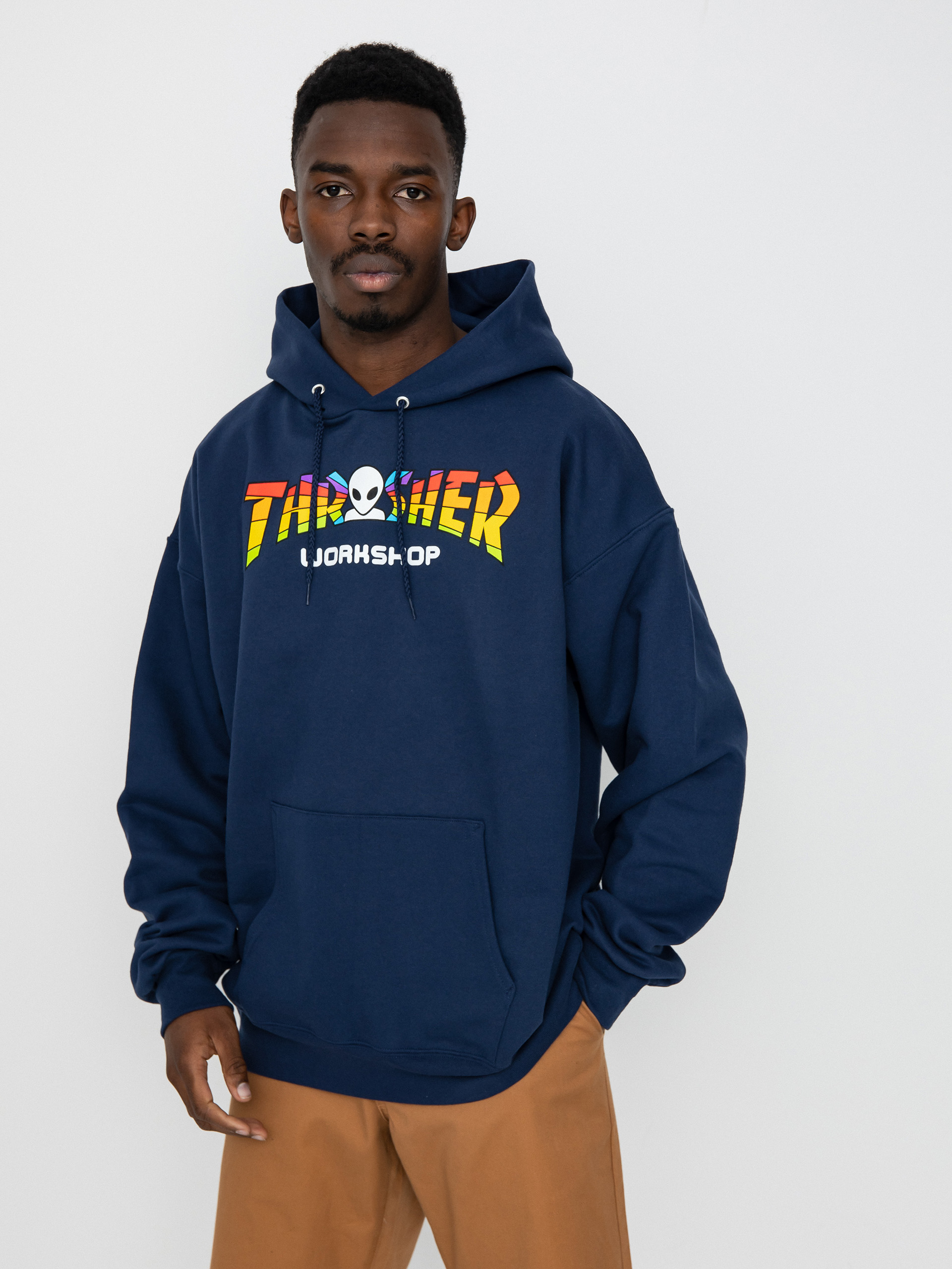 Thrasher X Alien Workshop Spectrum HD Kapucnis pulóver (navy)