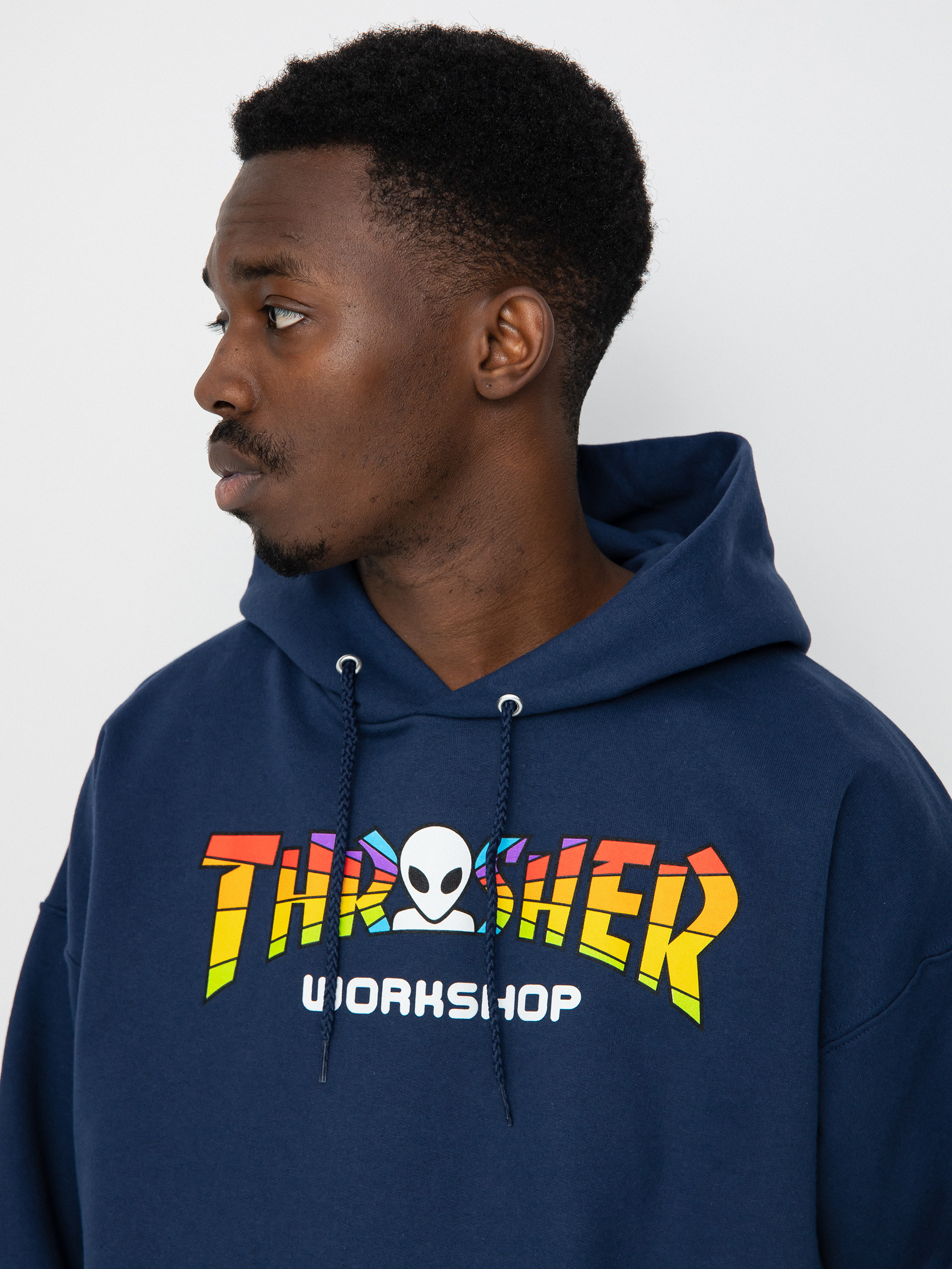 Thrasher X Alien Workshop Spectrum HD Kapucnis pulóver (navy)