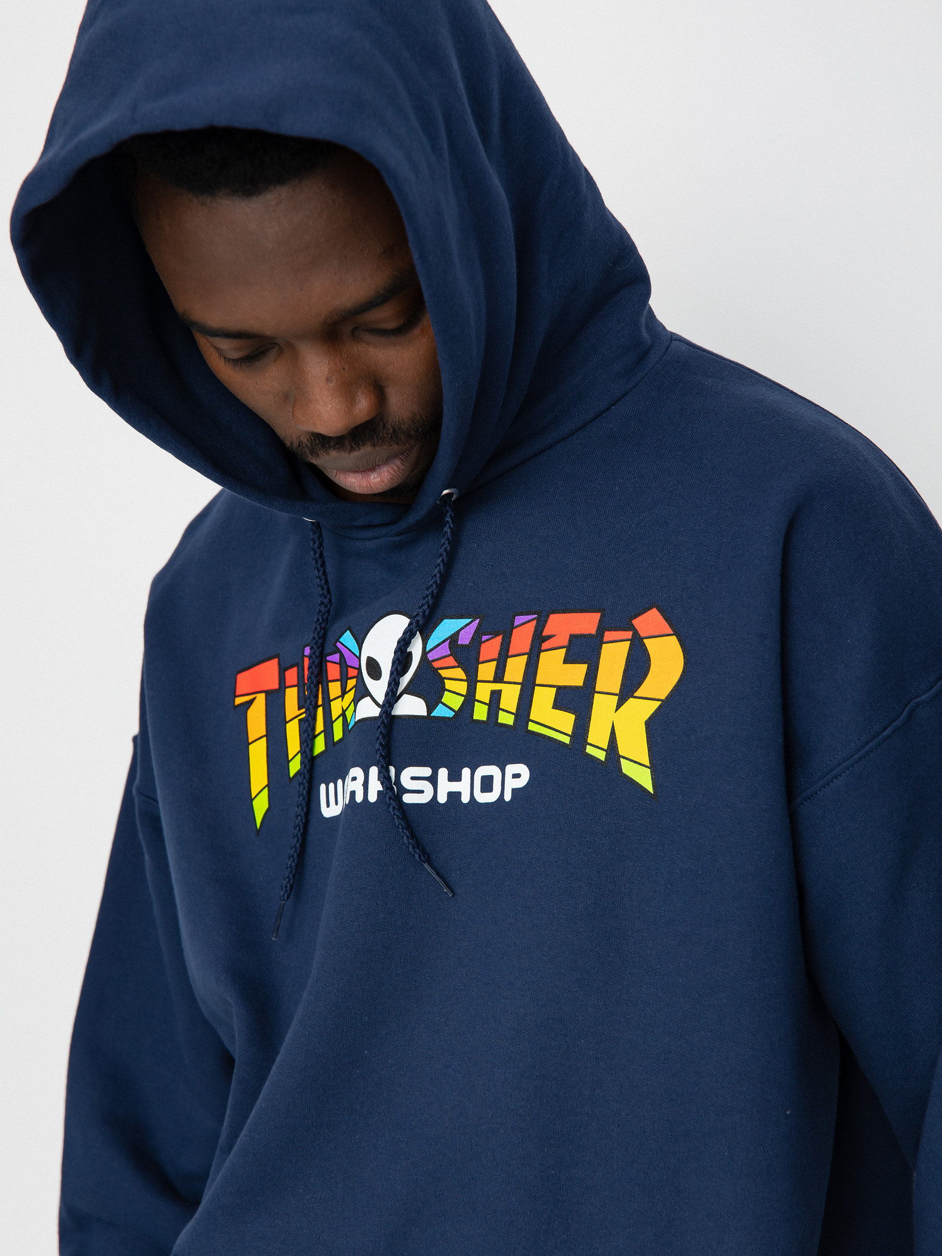Thrasher X Alien Workshop Spectrum HD Kapucnis pulóver (navy)