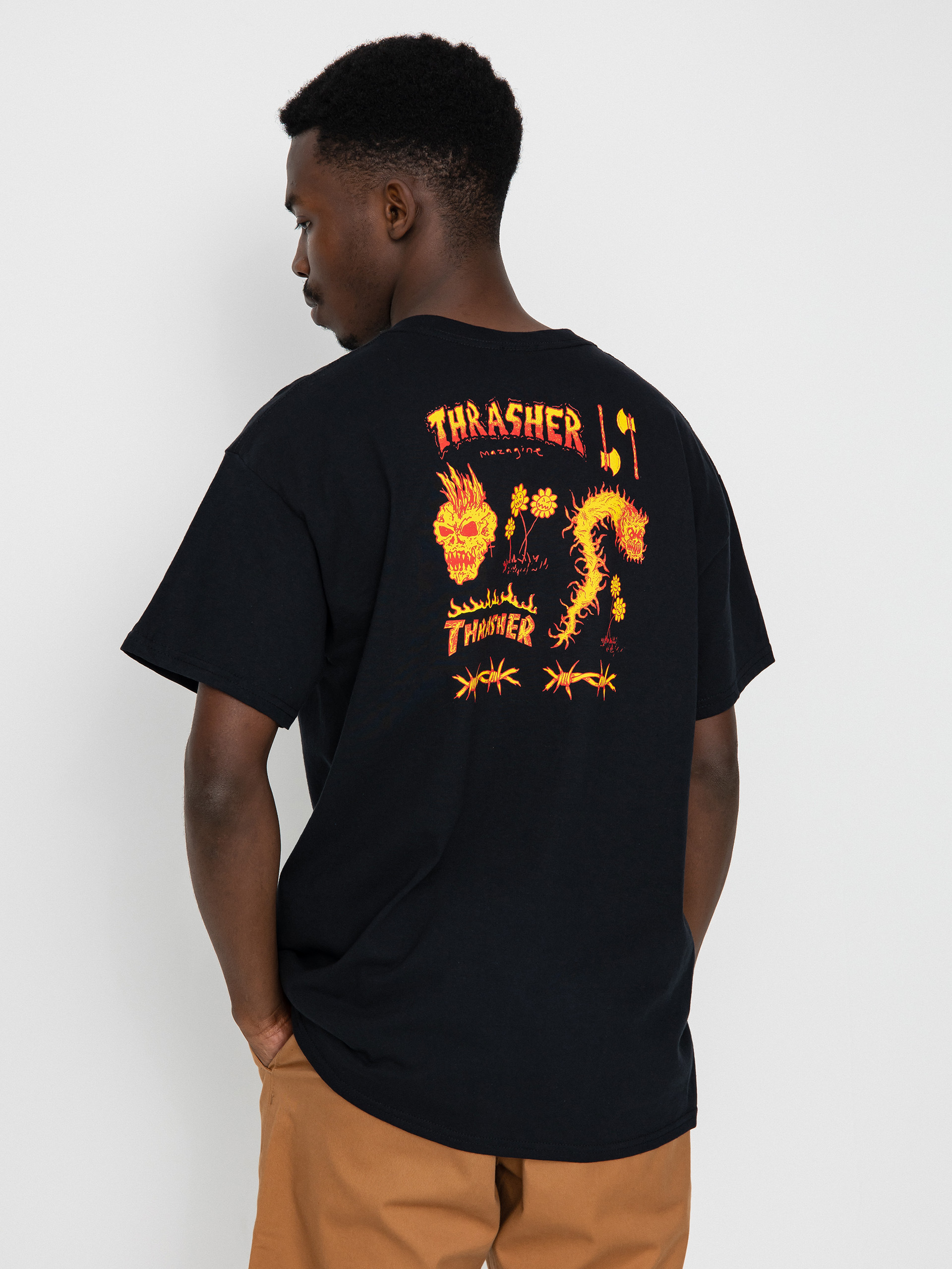 Thrasher Sketch póló (black)