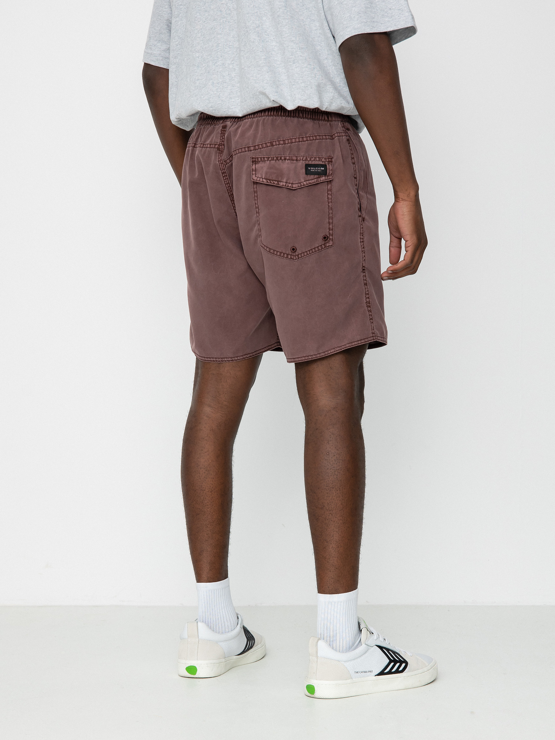 Volcom Center Trunk 17 Rövidnadrág (bordeaux brown)