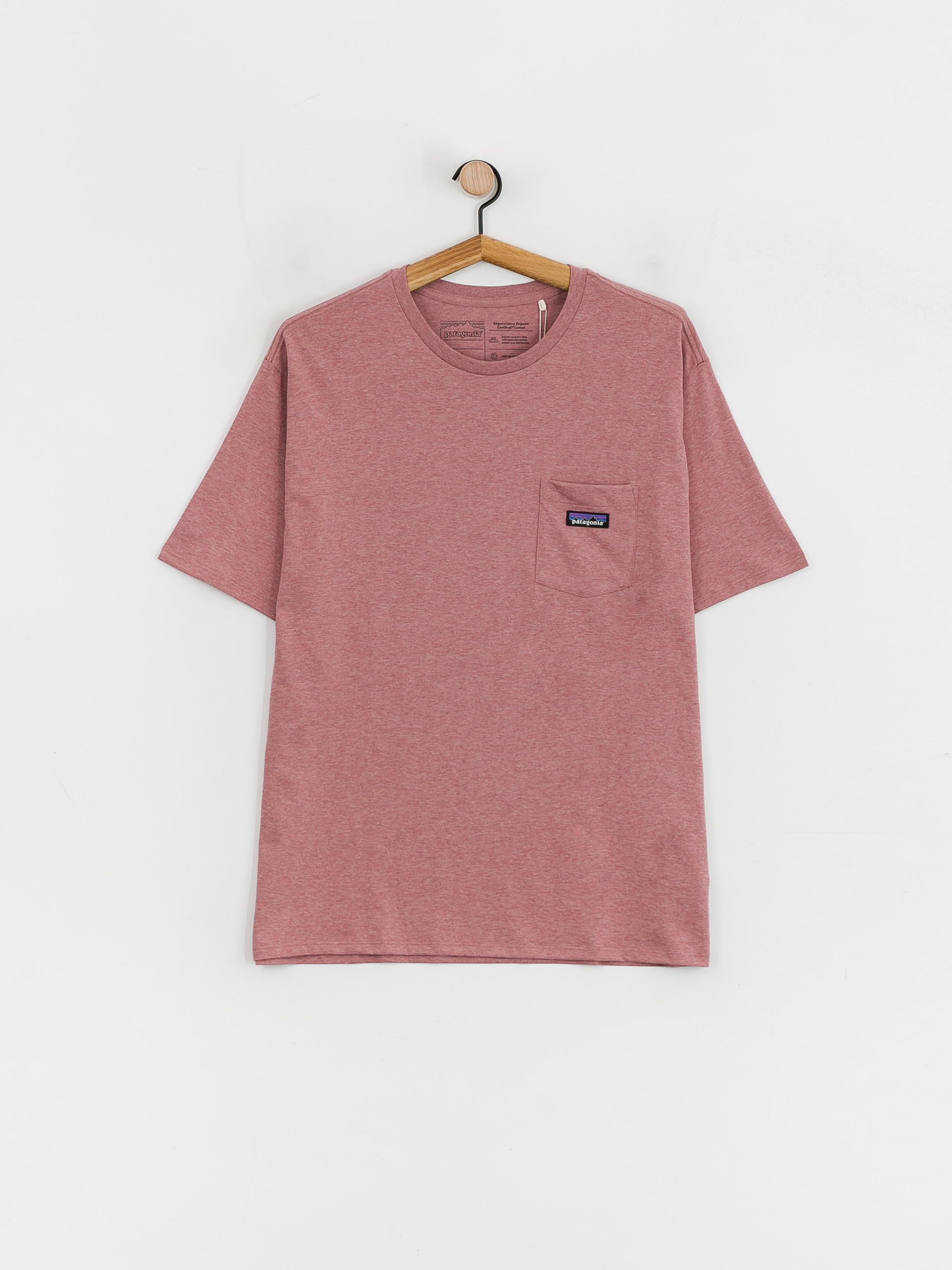 Patagonia Regenerative Organic Certified Cotton Lightweight Pocket póló (evening mauve)