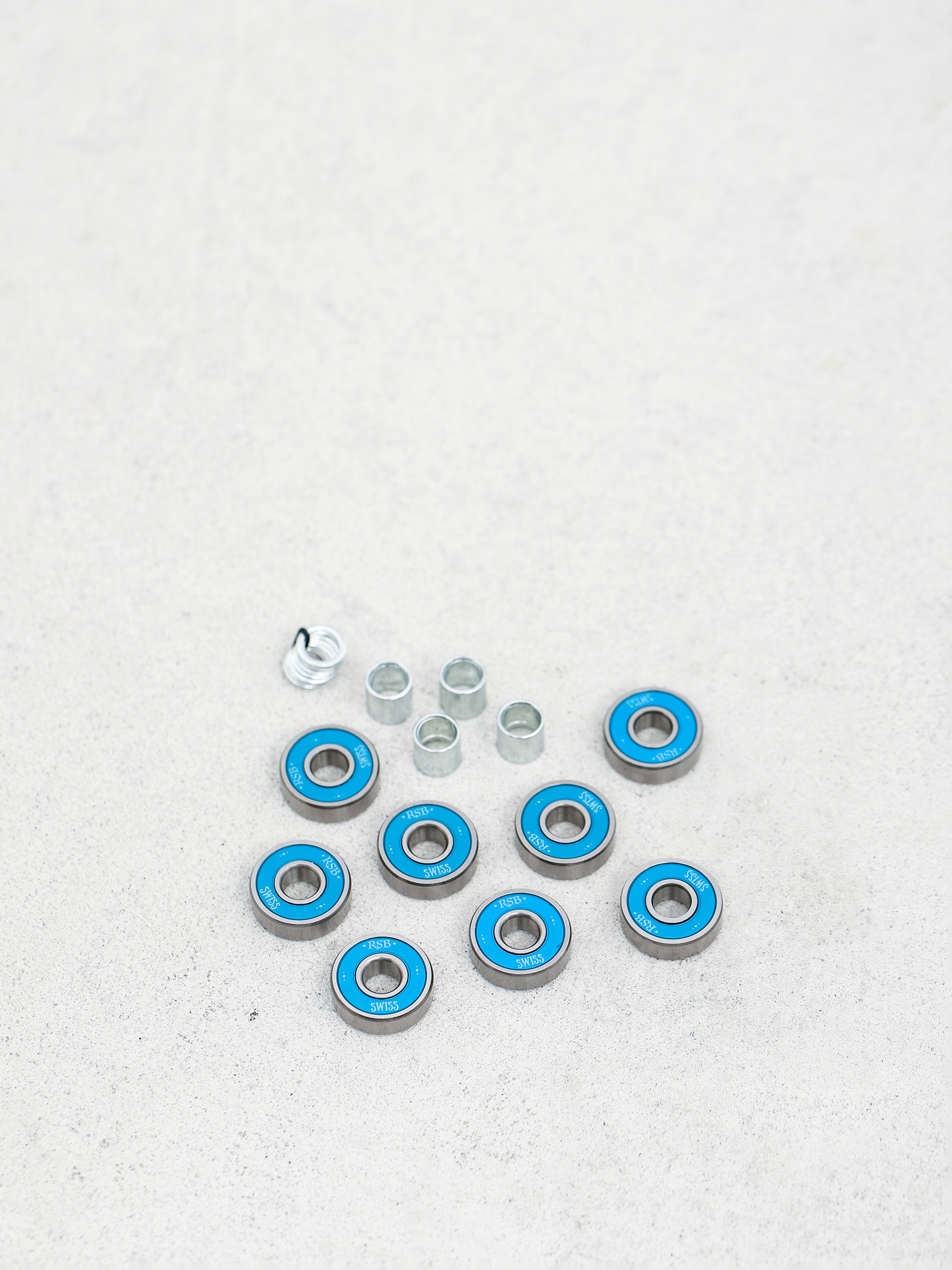 Rock Star Bearings 8 Pack Metal Swiss Bearings Csapágy (silver/blue)