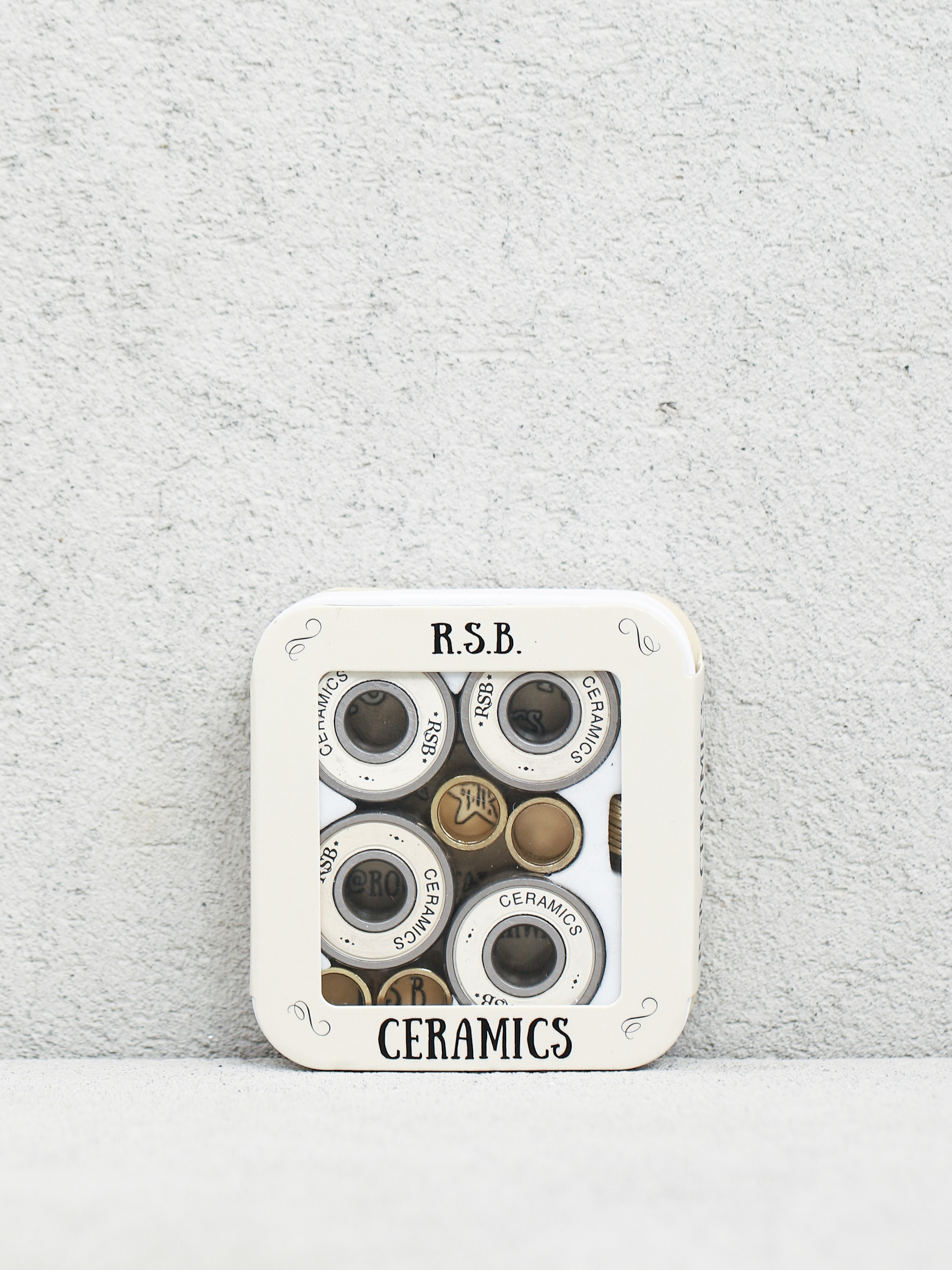 Rock Star Bearings 8 Pack Ceramic Ball Bearings Csapágy (silver/beige)