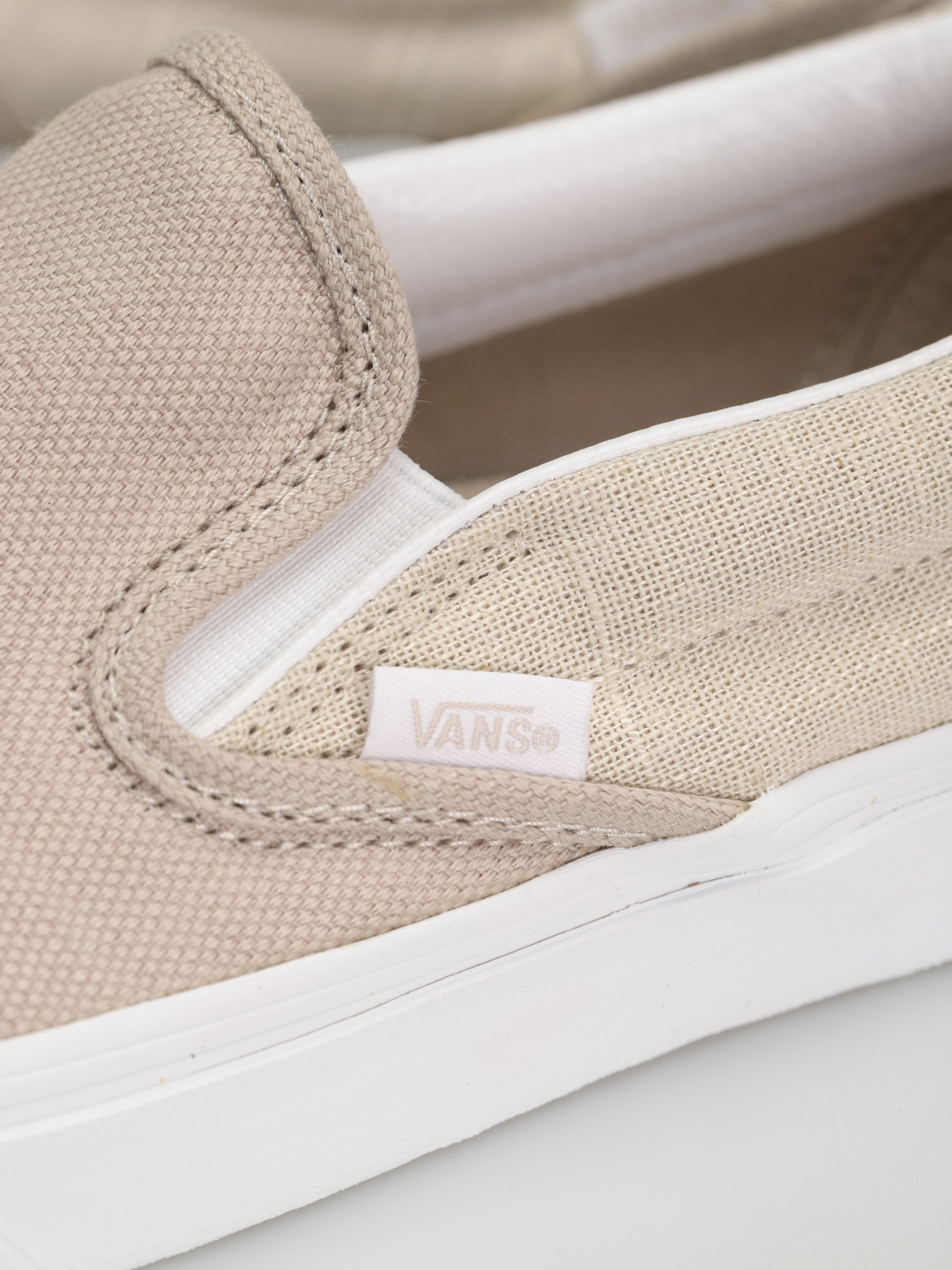 Vans Classic Slip On Cipők (summer linen natural)
