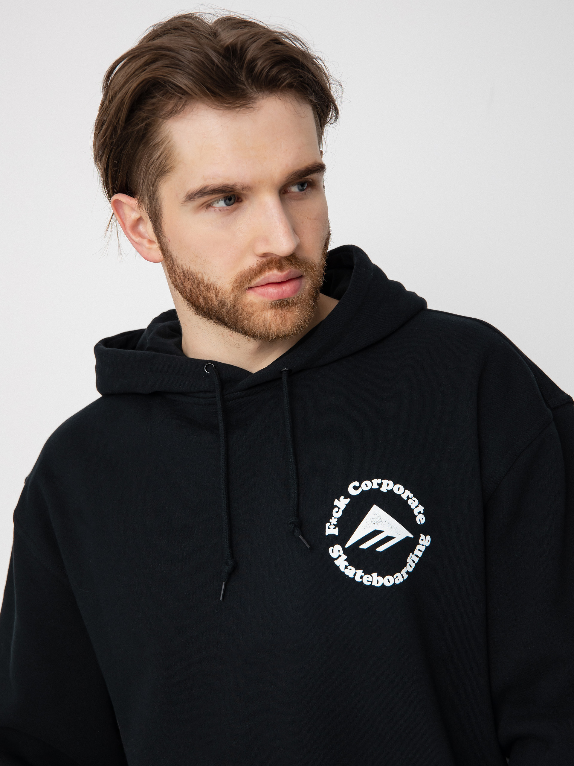 Emerica Eff Corporate 2 HD Kapucnis pulóver (black)