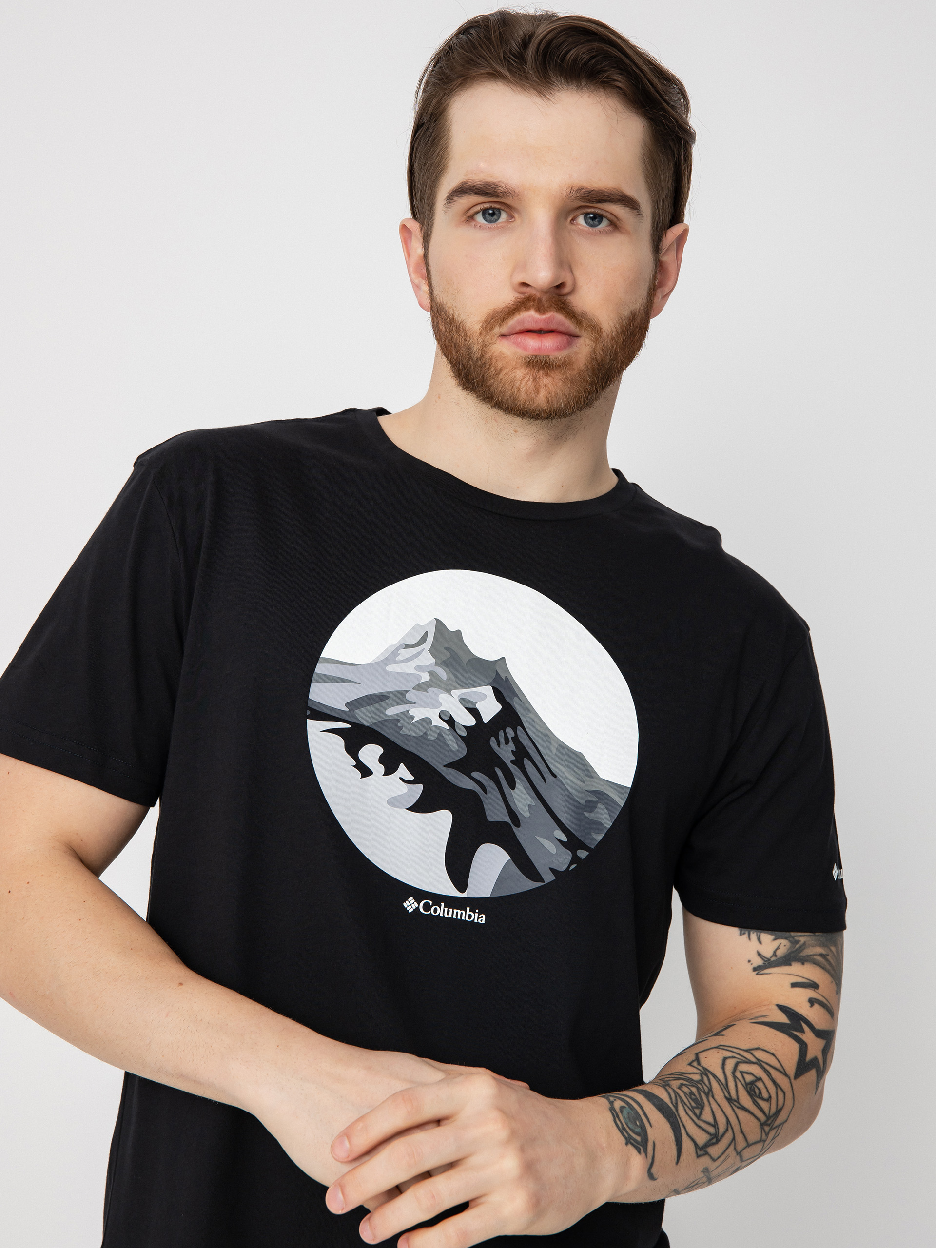 Columbia Path Lake póló (black/scoped r)