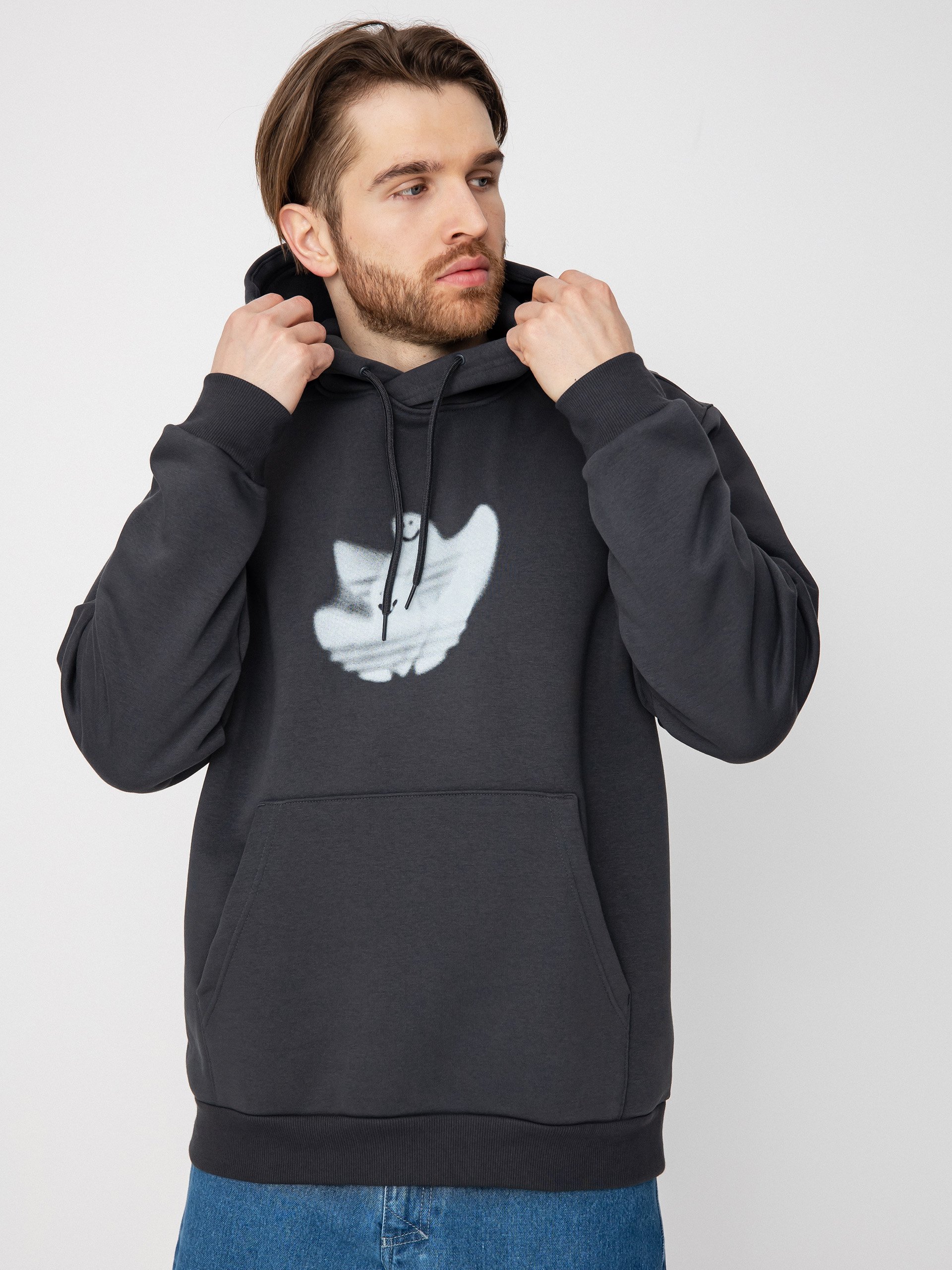 adidas Shmoo Logo HD Kapucnis pulóver (carbon/cwhite)