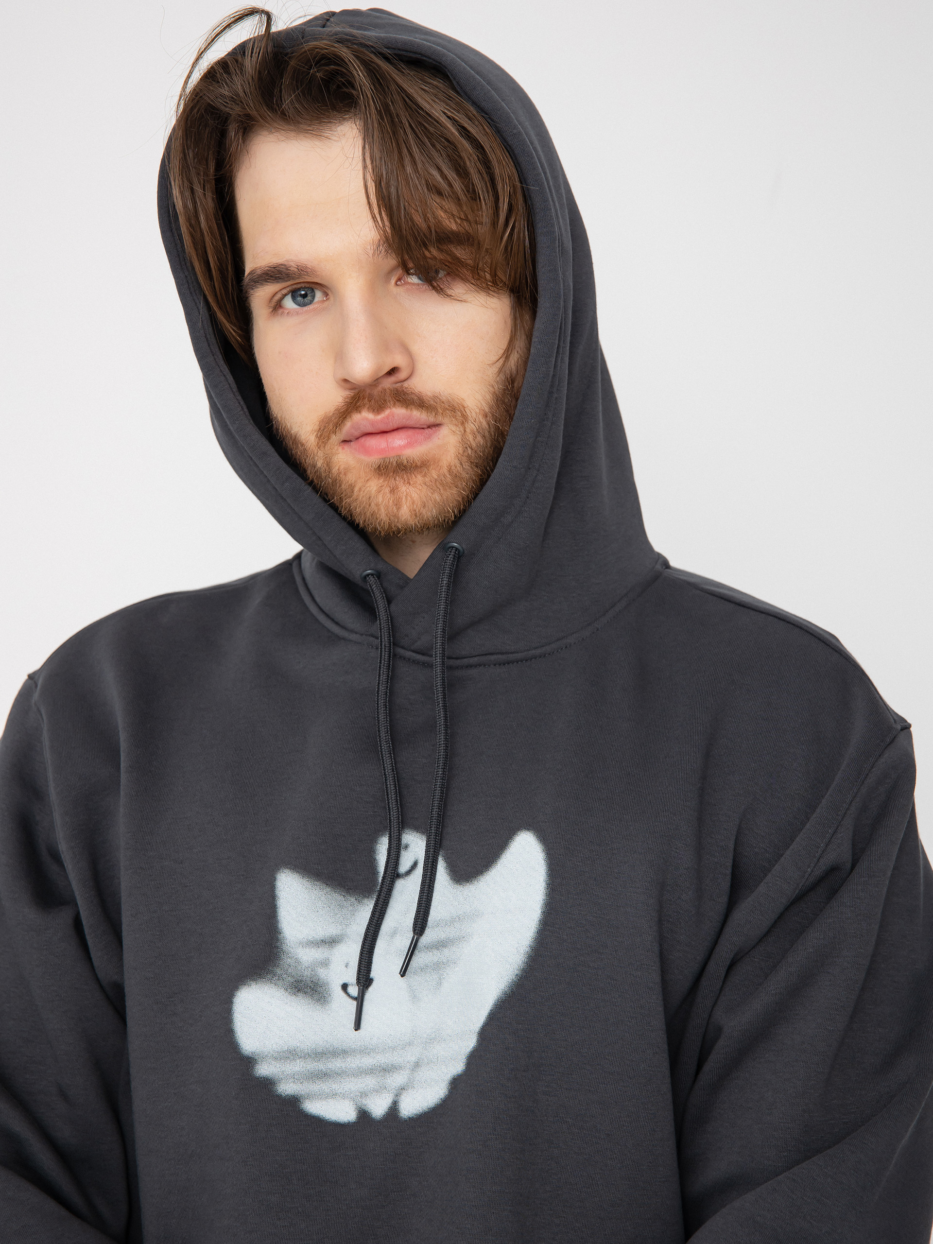 adidas Shmoo Logo HD Kapucnis pulóver (carbon/cwhite)