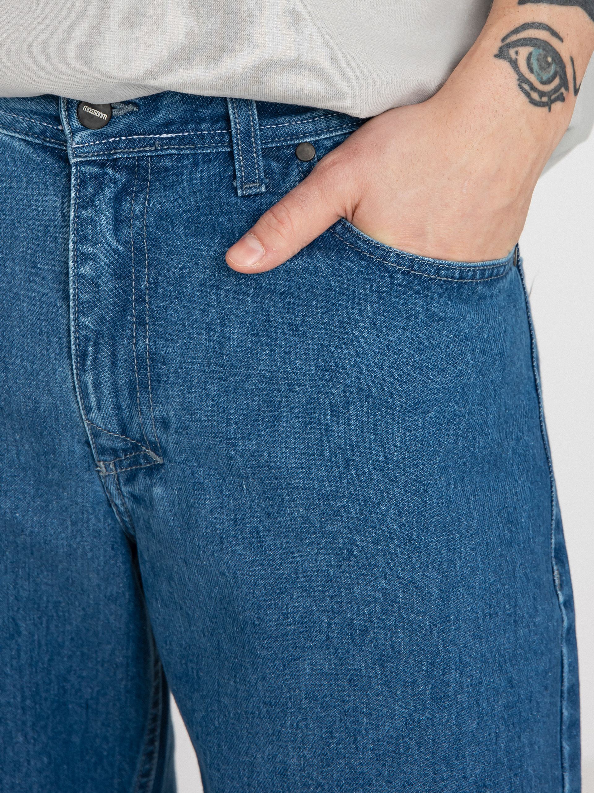 MassDnm Base Jeans Rövidnadrág (blue)