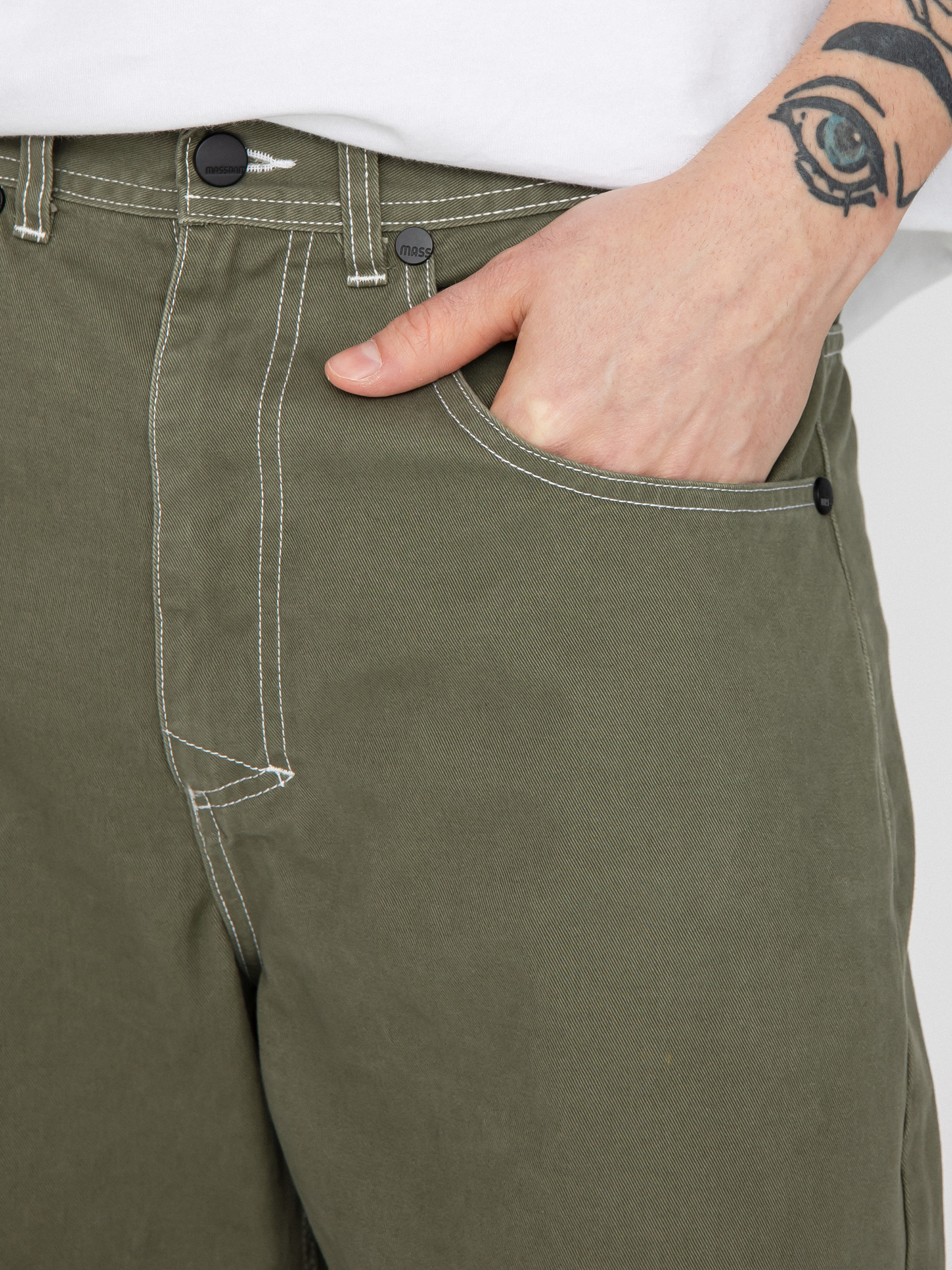 MassDnm Kisnadrág Craft Baggy Fit (olive)