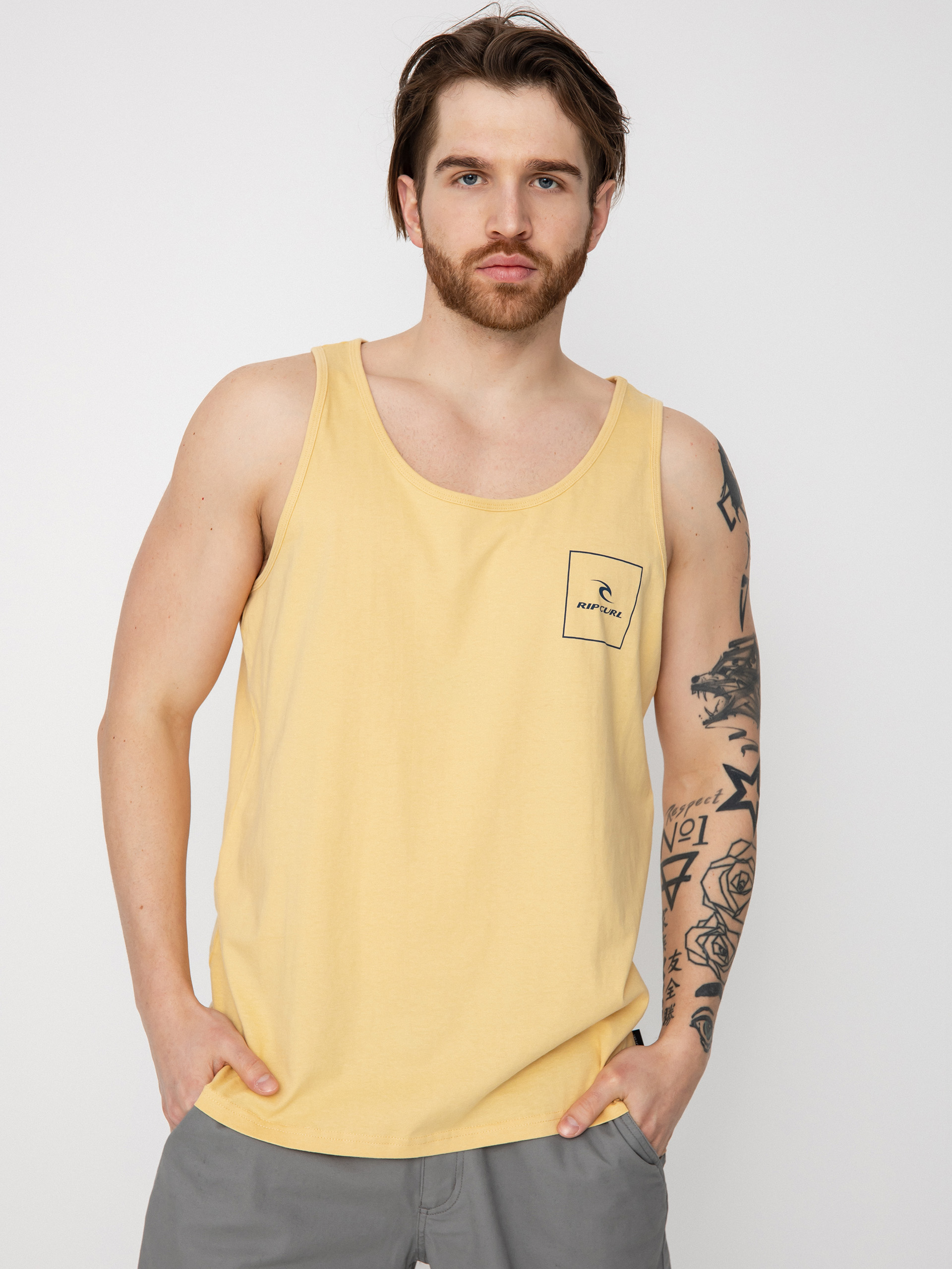 Rip Curl Corp Icon póló (washed yellow)