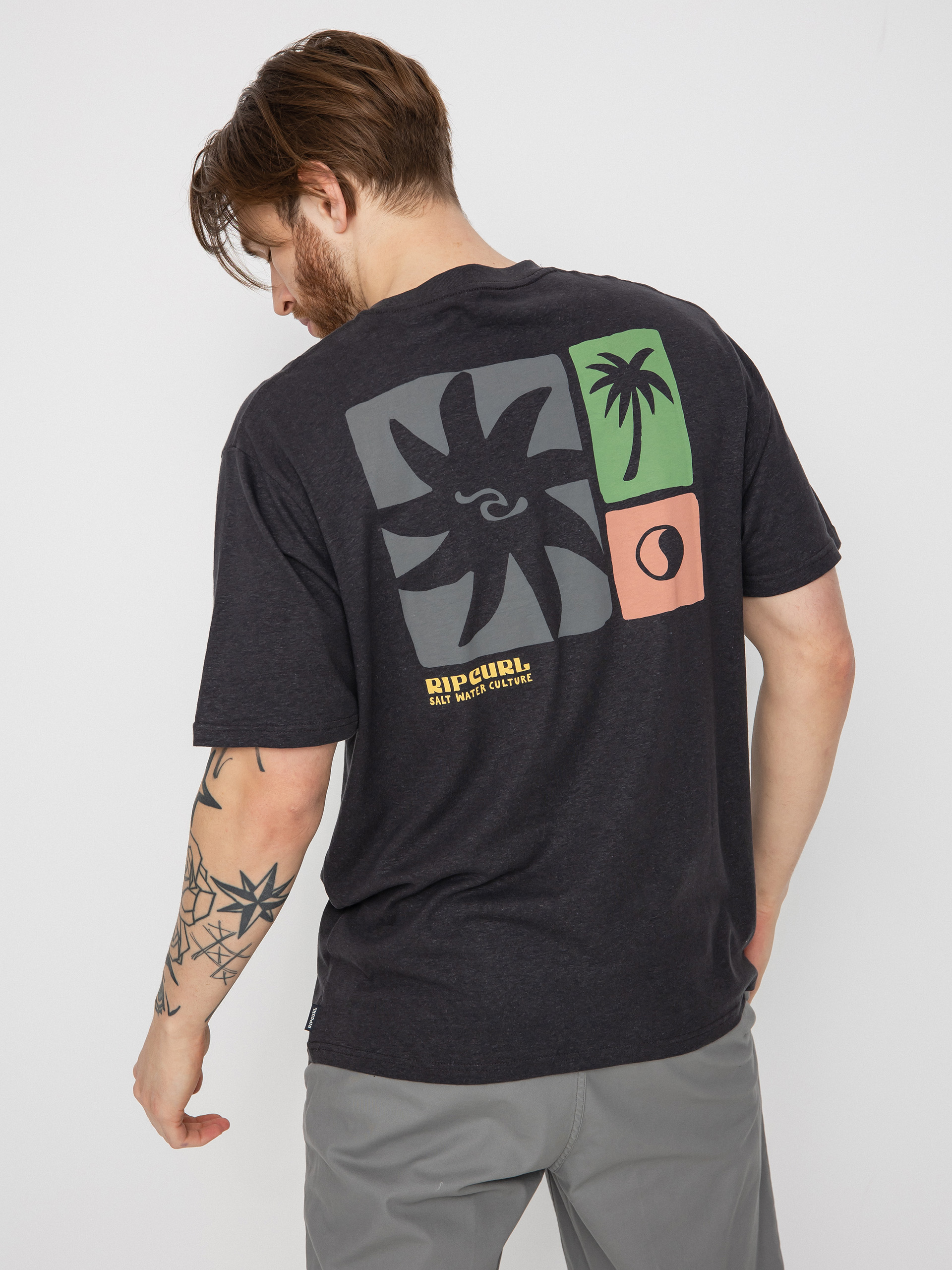 Rip Curl Swc Block Out póló (washed black)