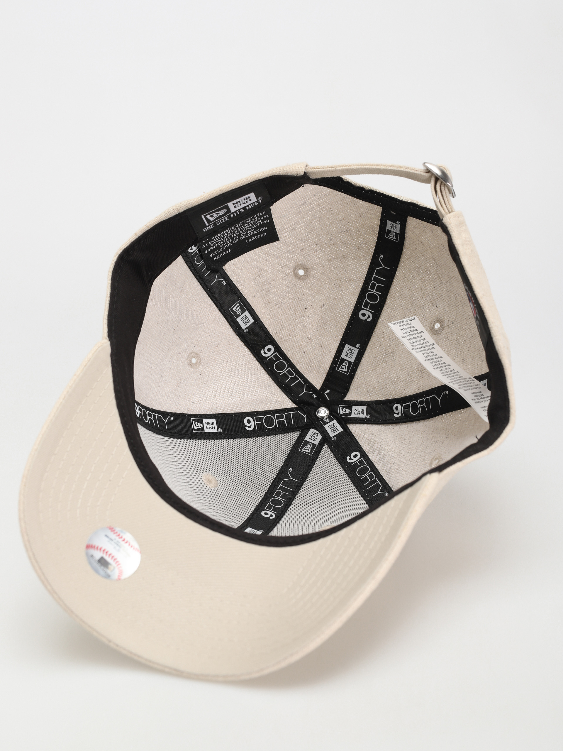 New Era Linen 9Forty New York Yankees Baseball sapka (stone/white)