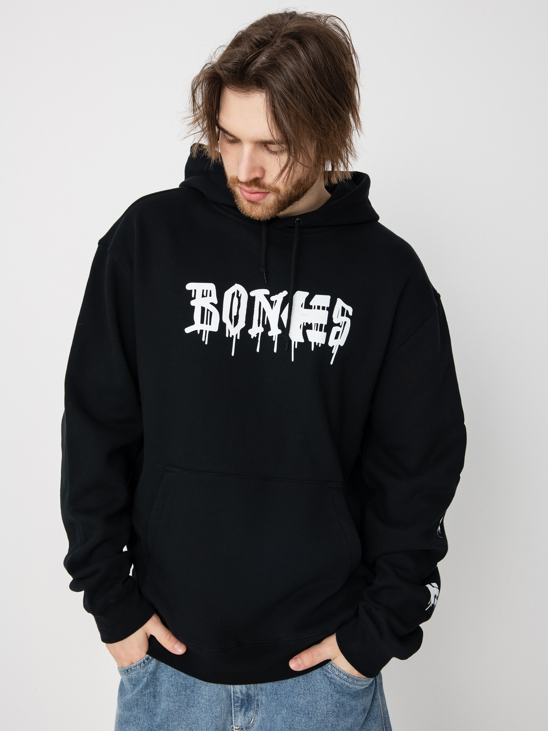 Etnies Bones HD Kapucnis pulóver (black)