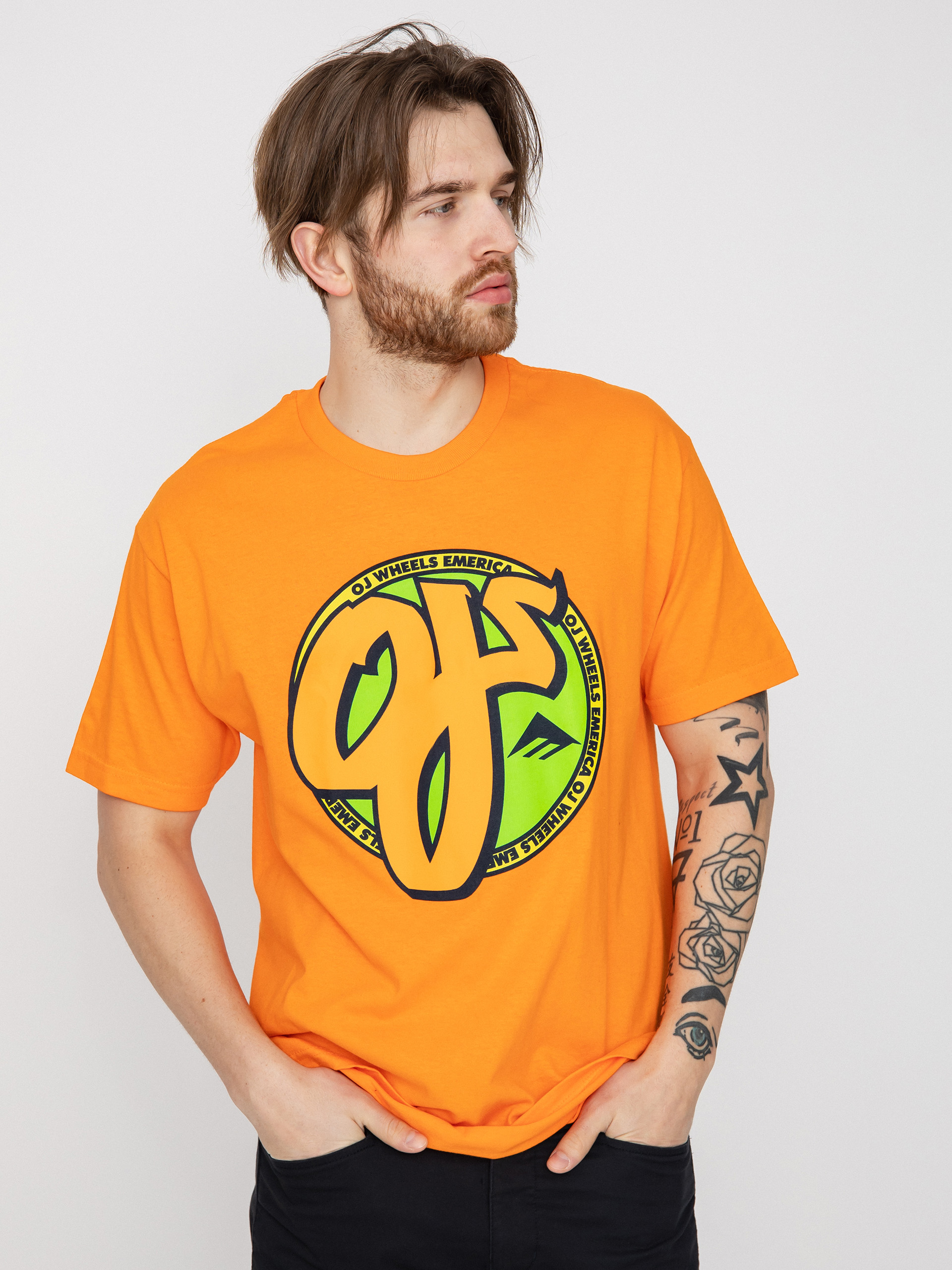 Emerica Oj Circle póló (orange)