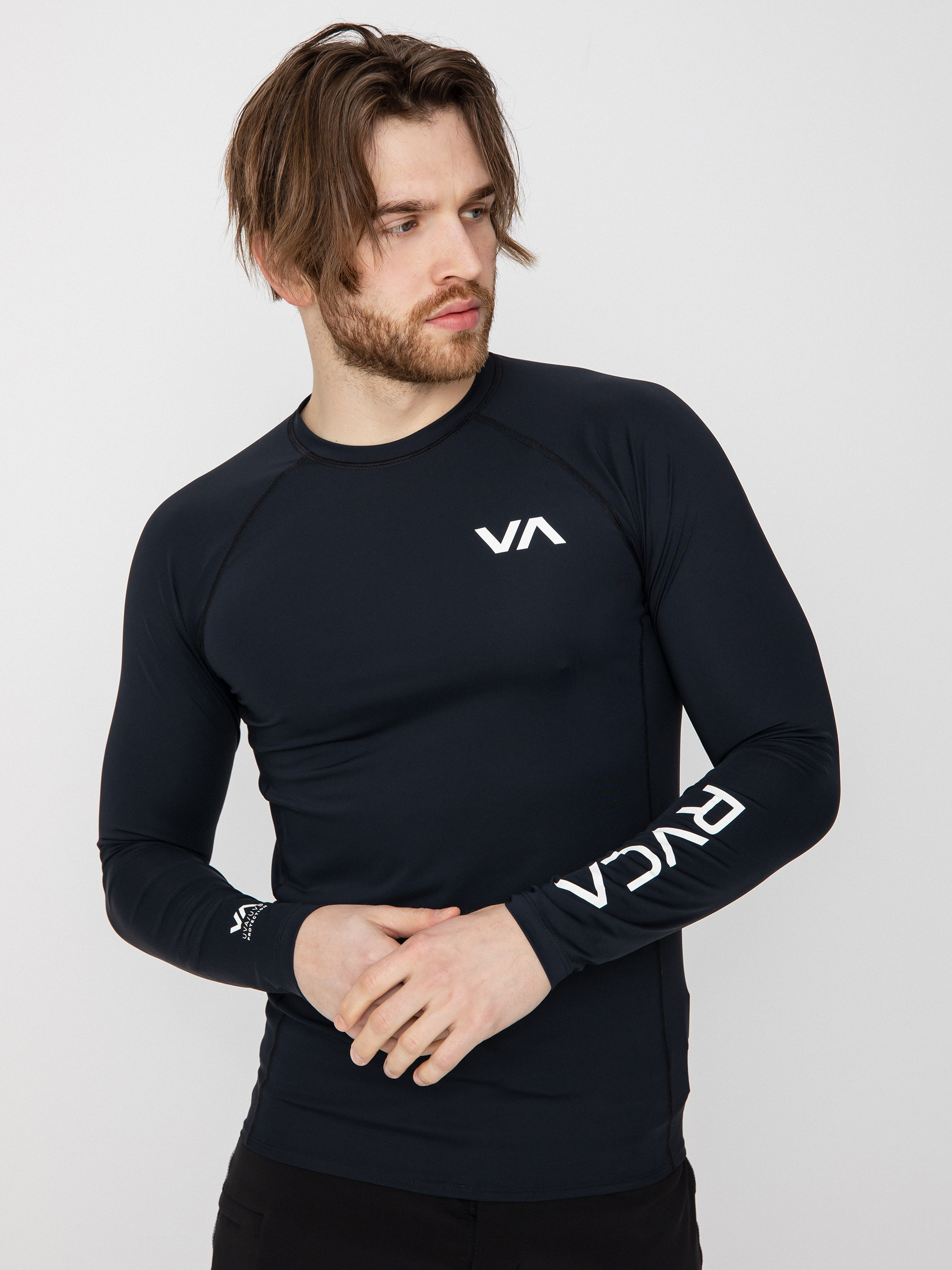 RVCA Rvca Rashguard Hosszú ujjú felső (black)