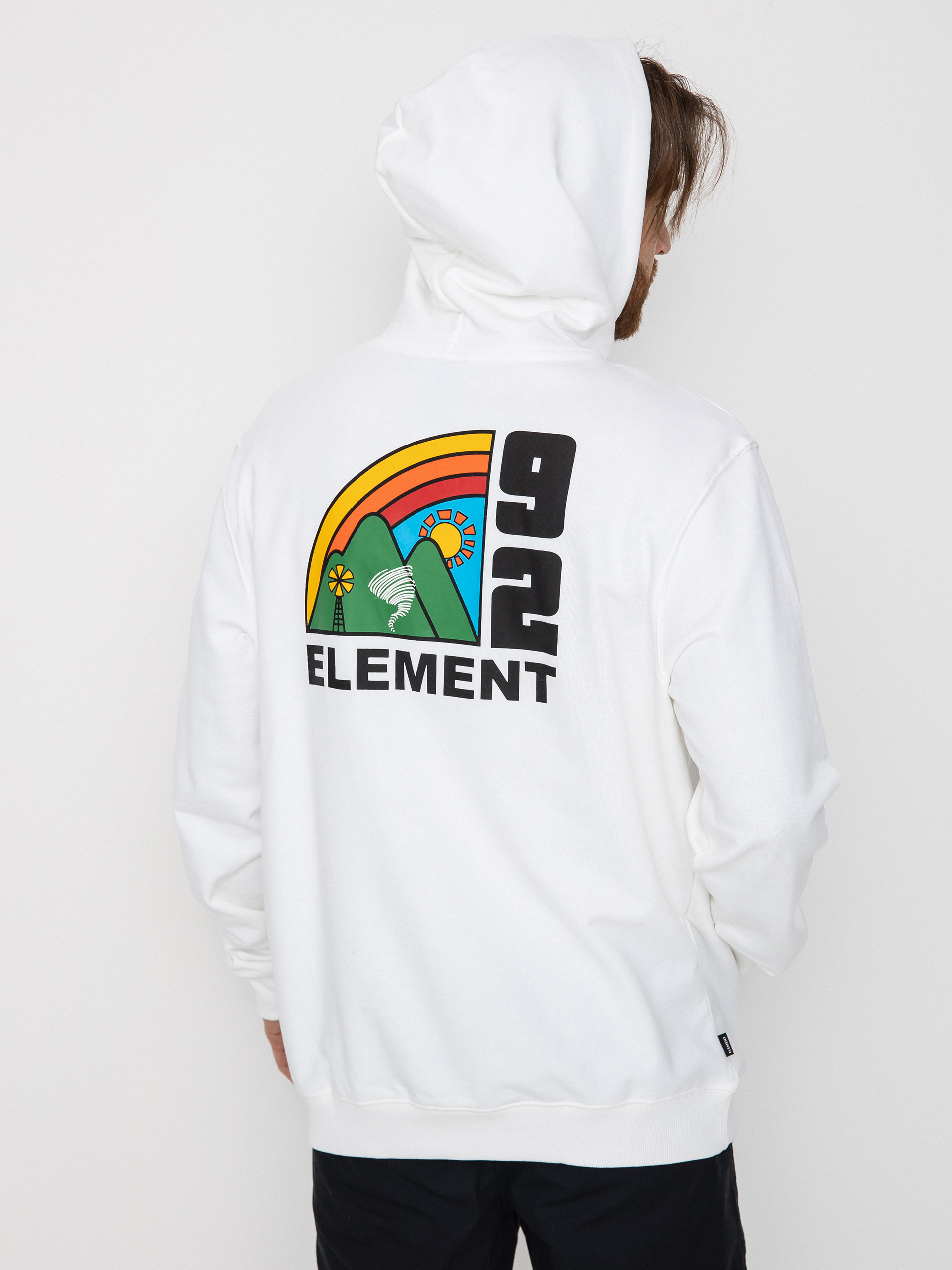 Element Farm HD Kapucnis pulóver (optic white)