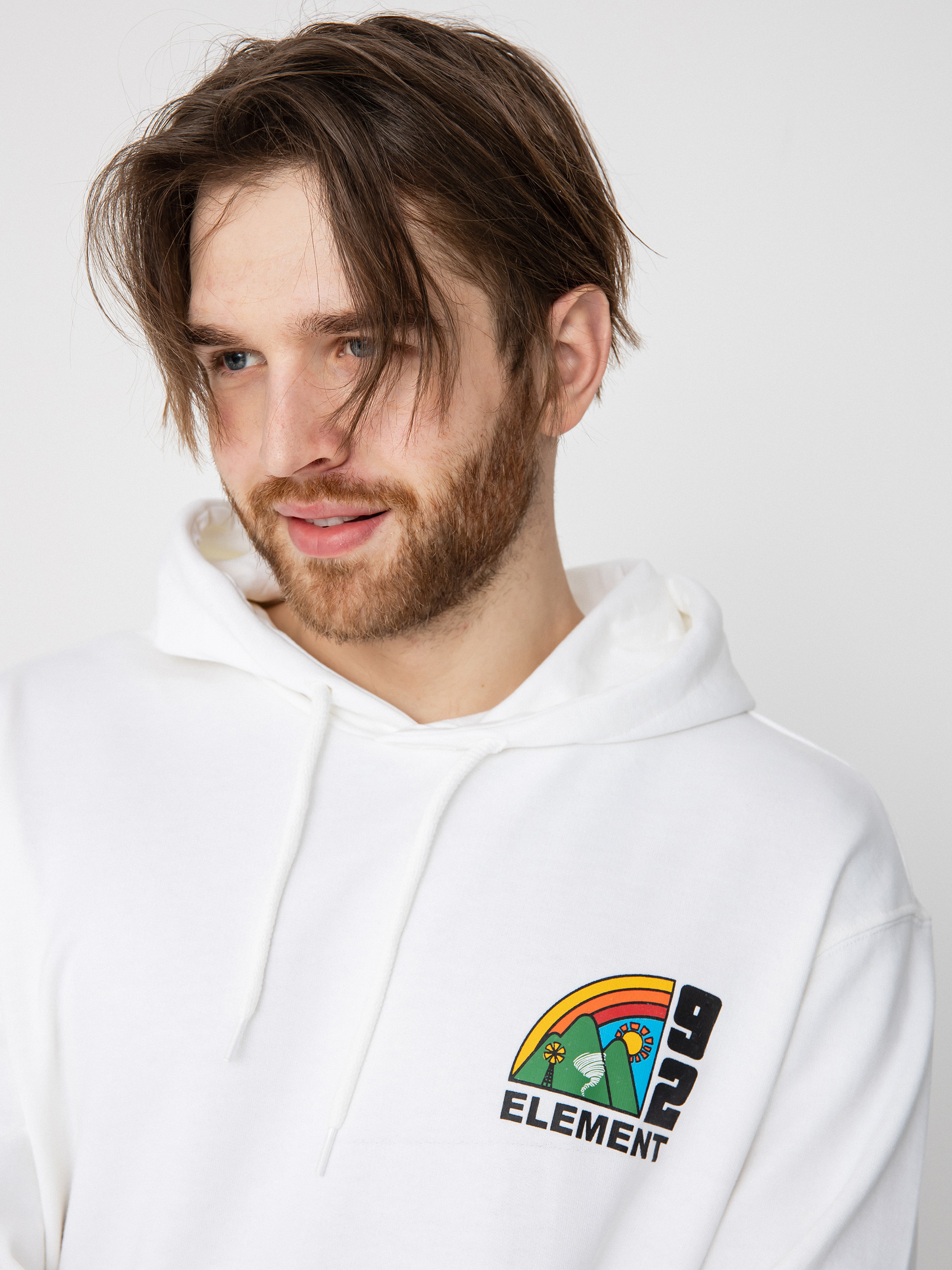 Element Farm HD Kapucnis pulóver (optic white)