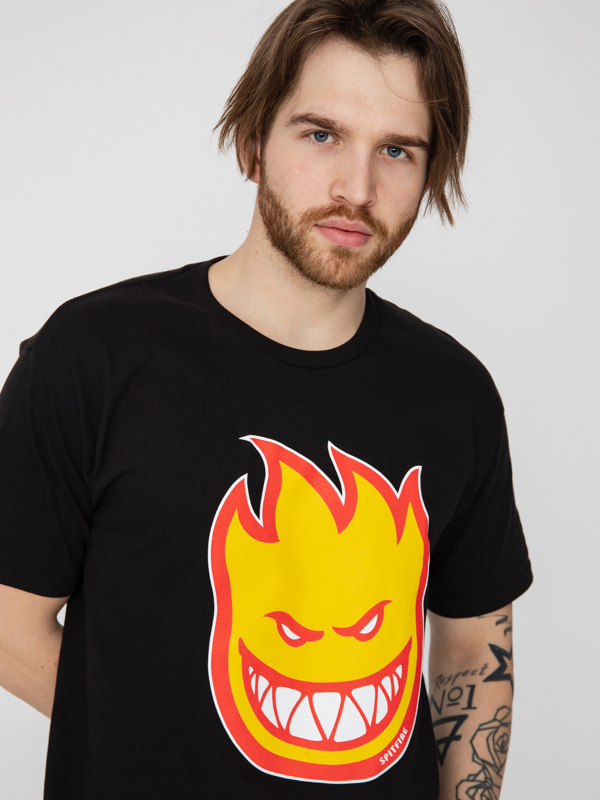 Spitfire Bghd Fl póló (black/gold/red)