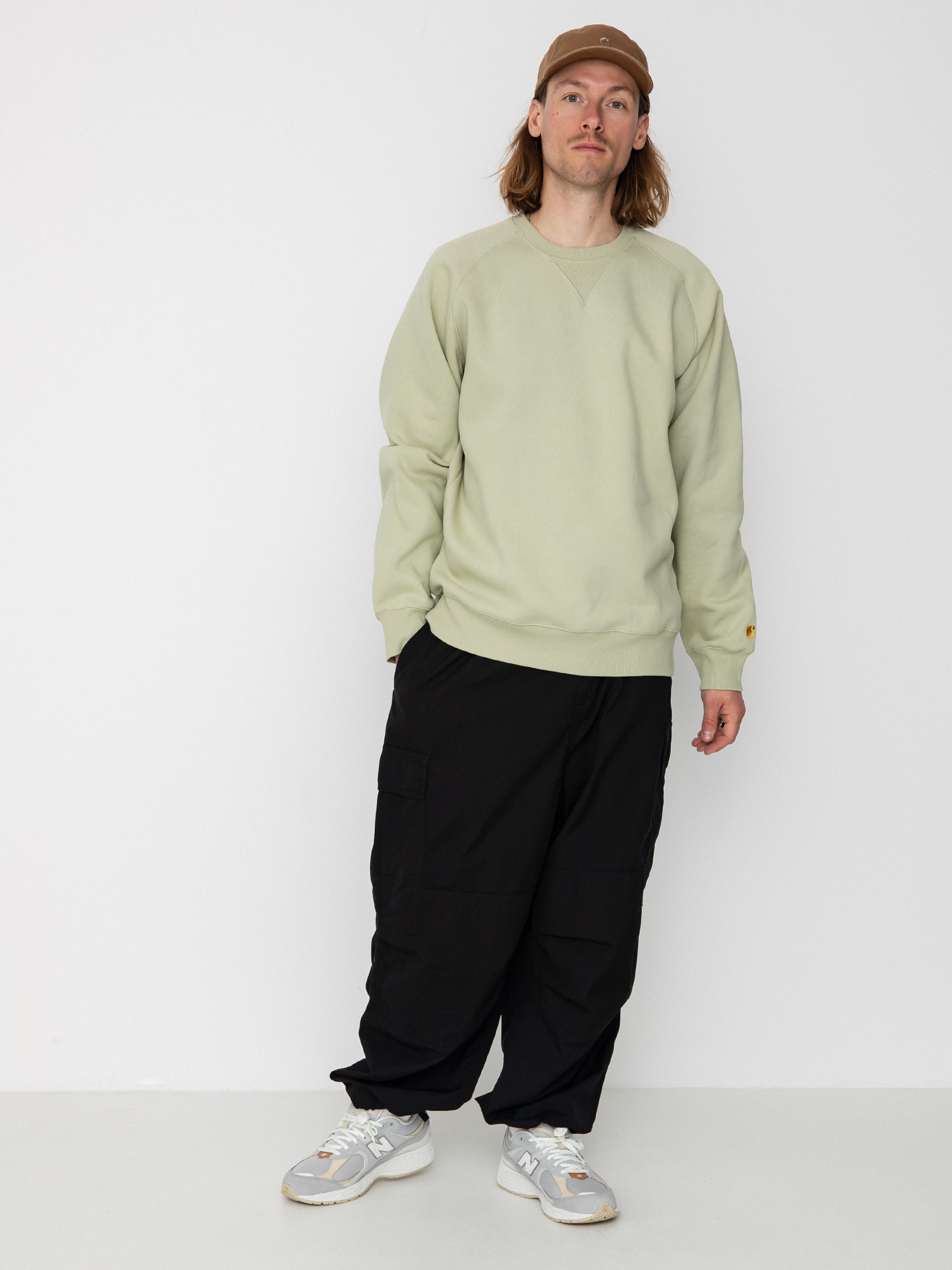 Carhartt WIP Chase Pulóver (agave/gold)