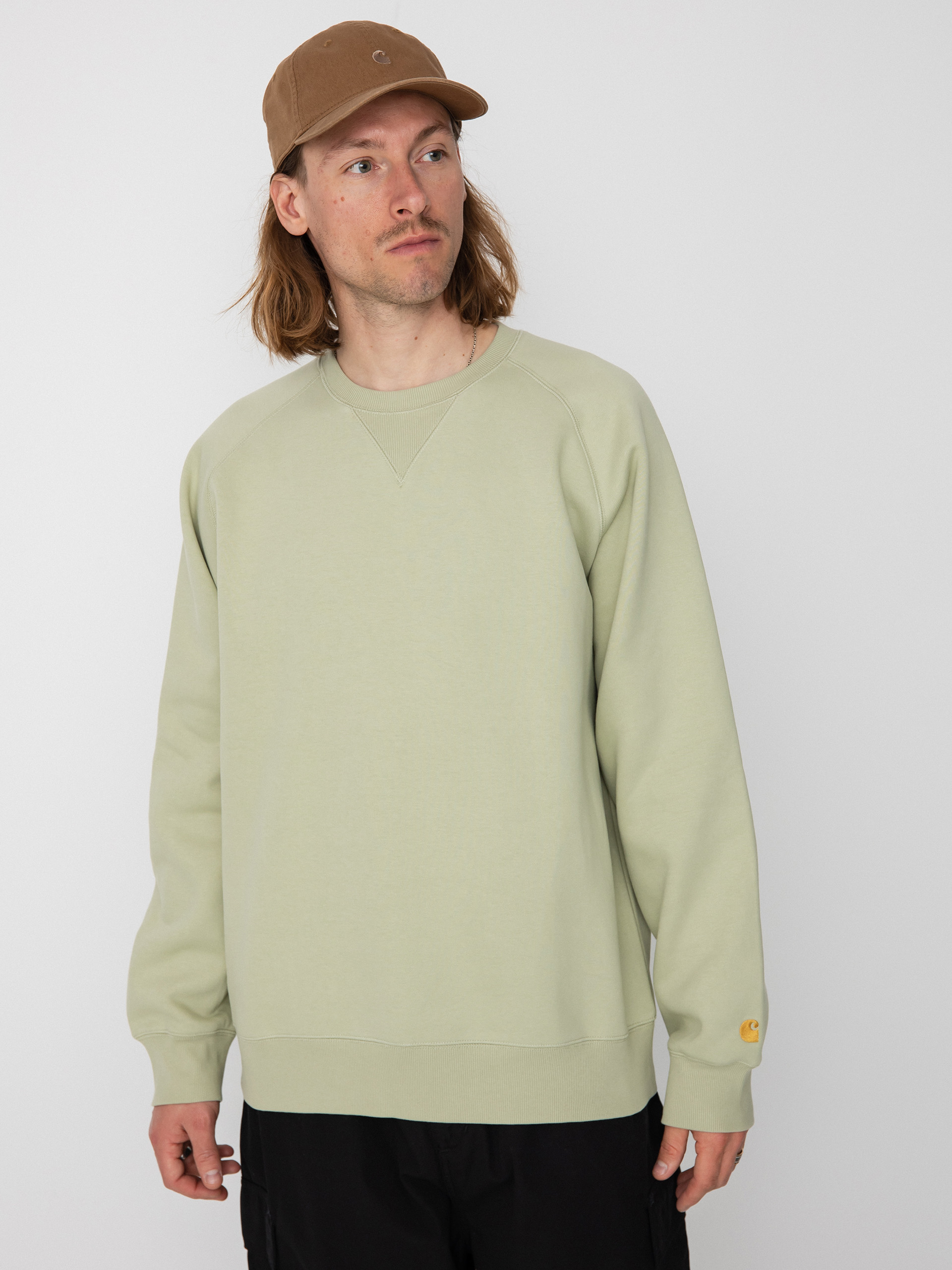 Carhartt WIP Chase Pulóver (agave/gold)