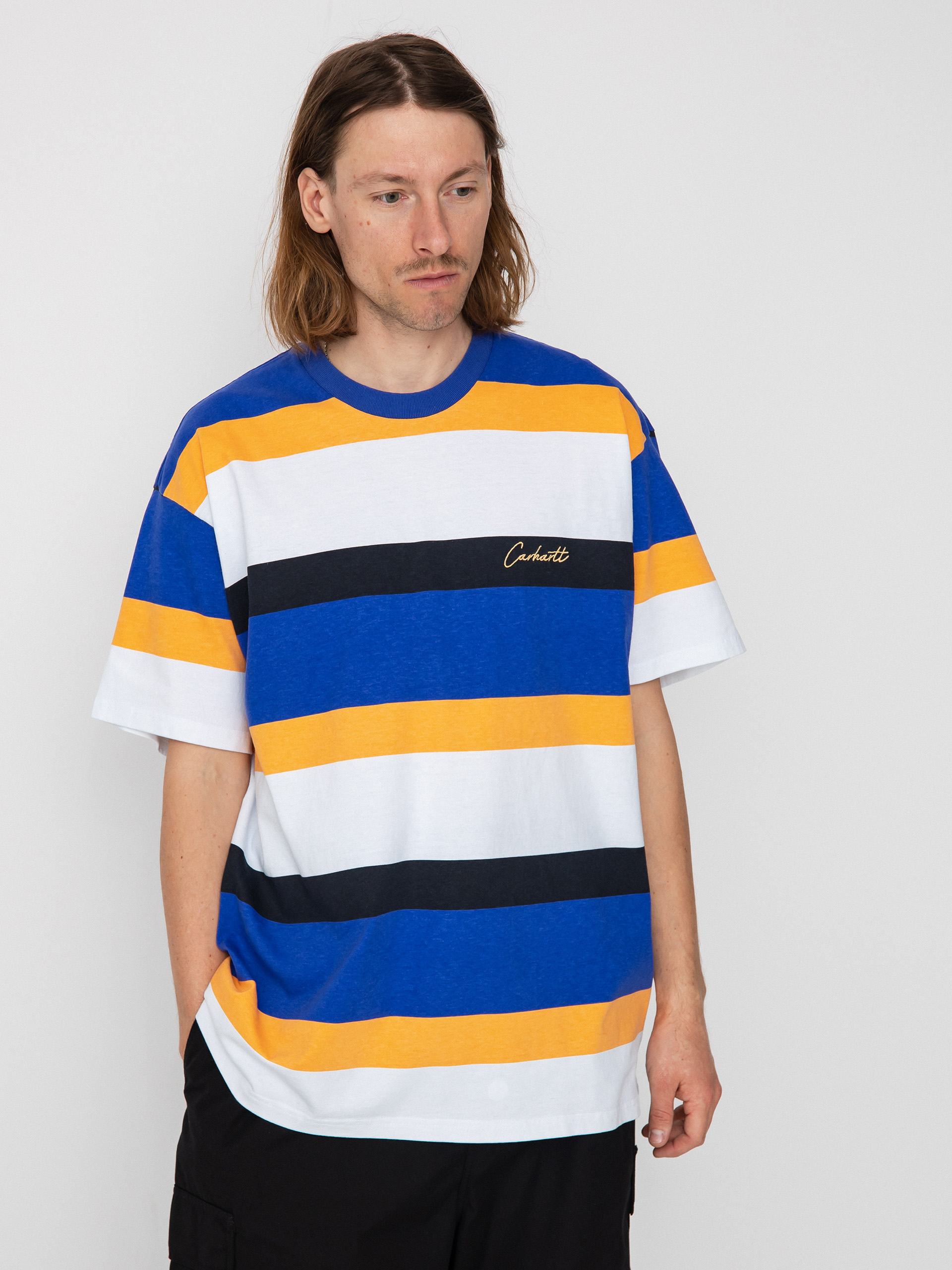 Carhartt WIP Crouser póló (crouser stripe lazurite)