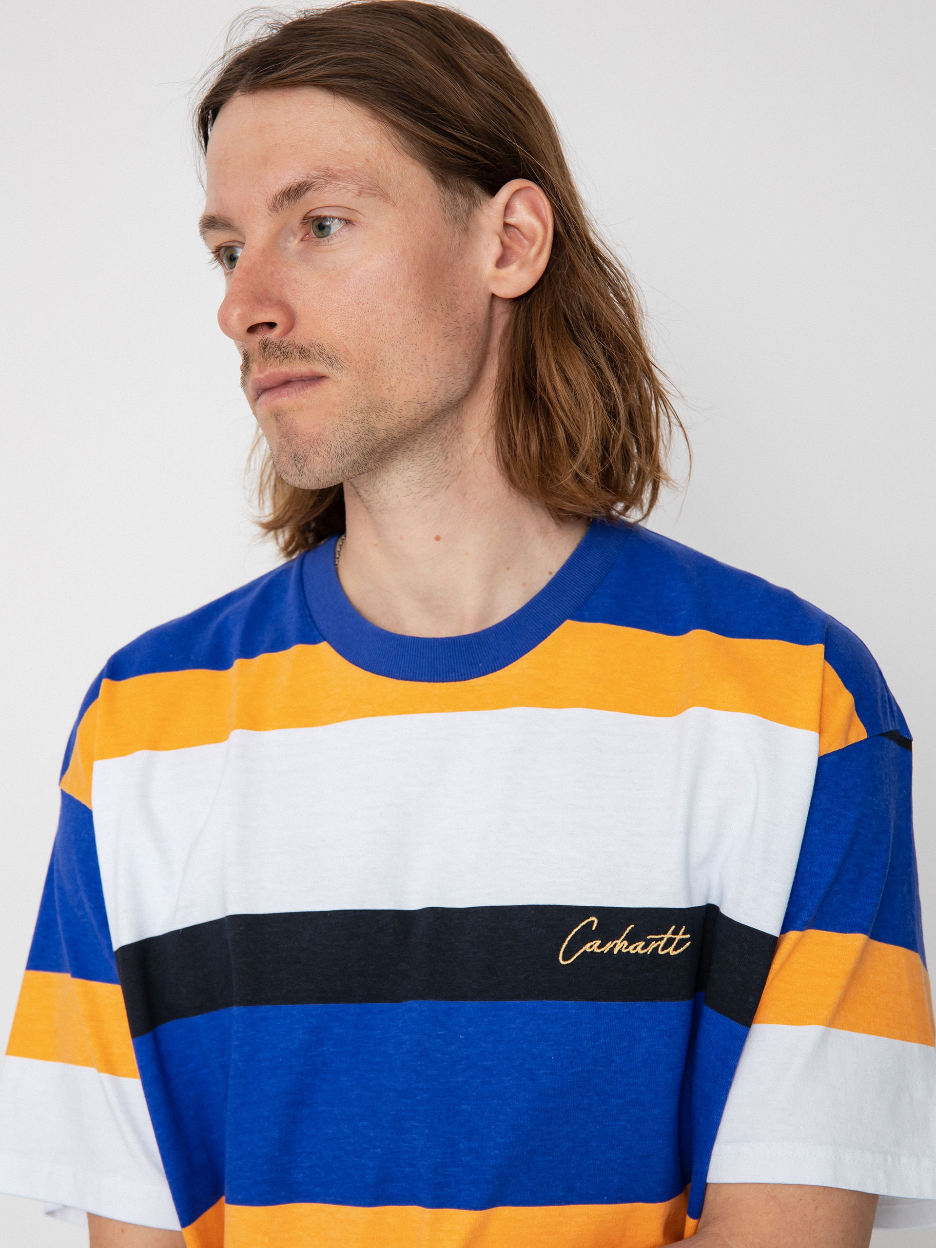 Carhartt WIP Crouser póló (crouser stripe lazurite)