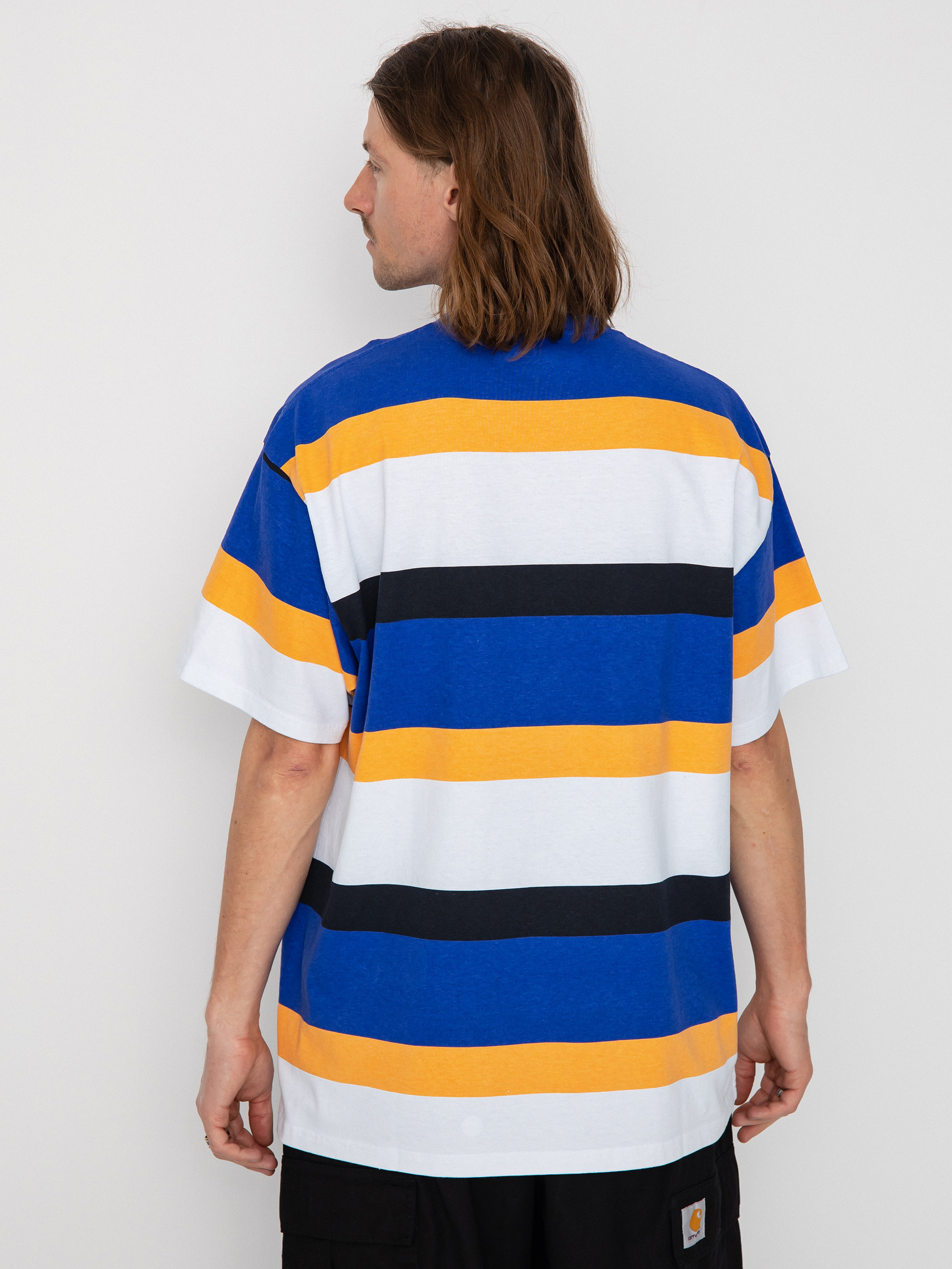 Carhartt WIP Crouser póló (crouser stripe lazurite)