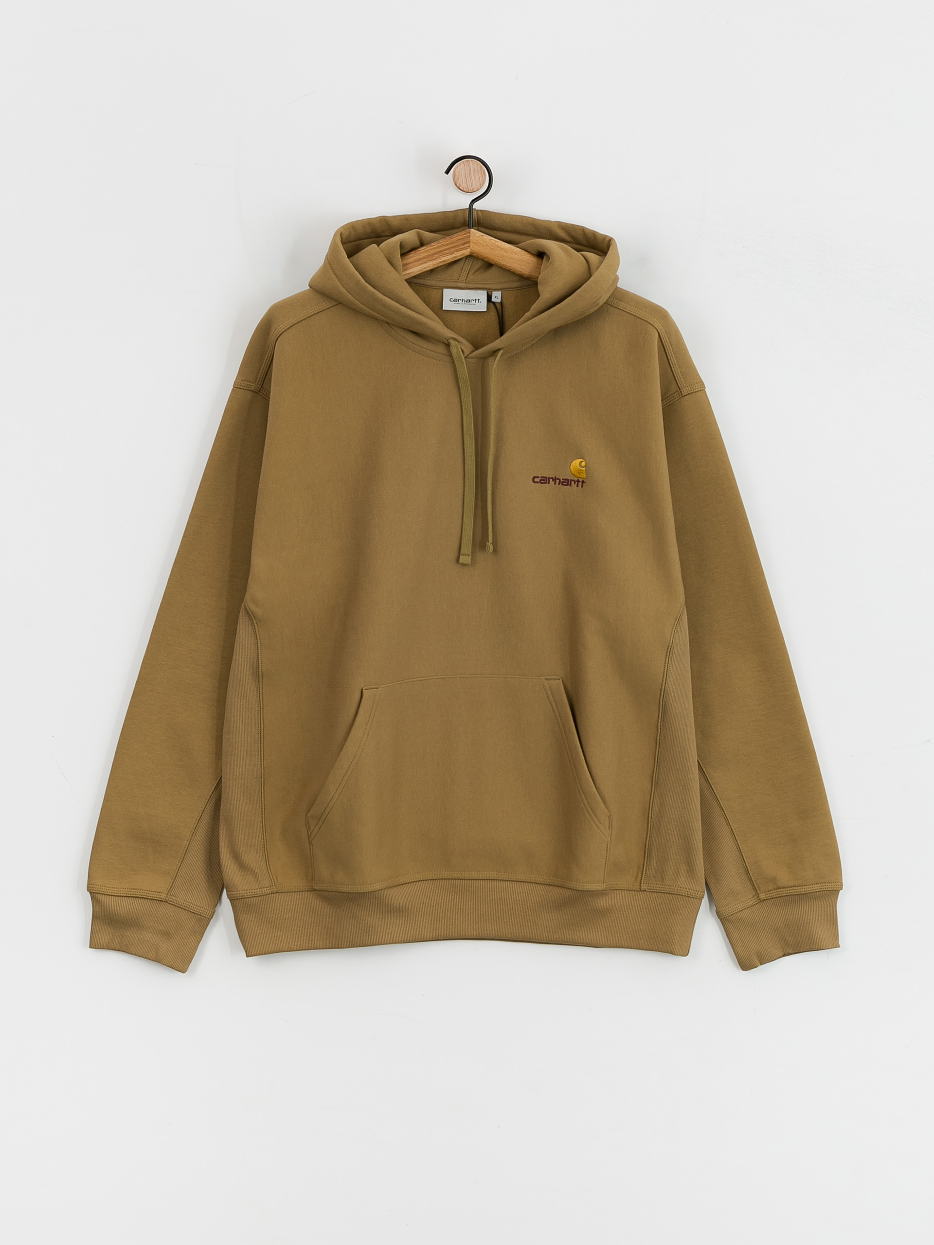 Carhartt WIP American Script HD Kapucnis pulóver (larch)